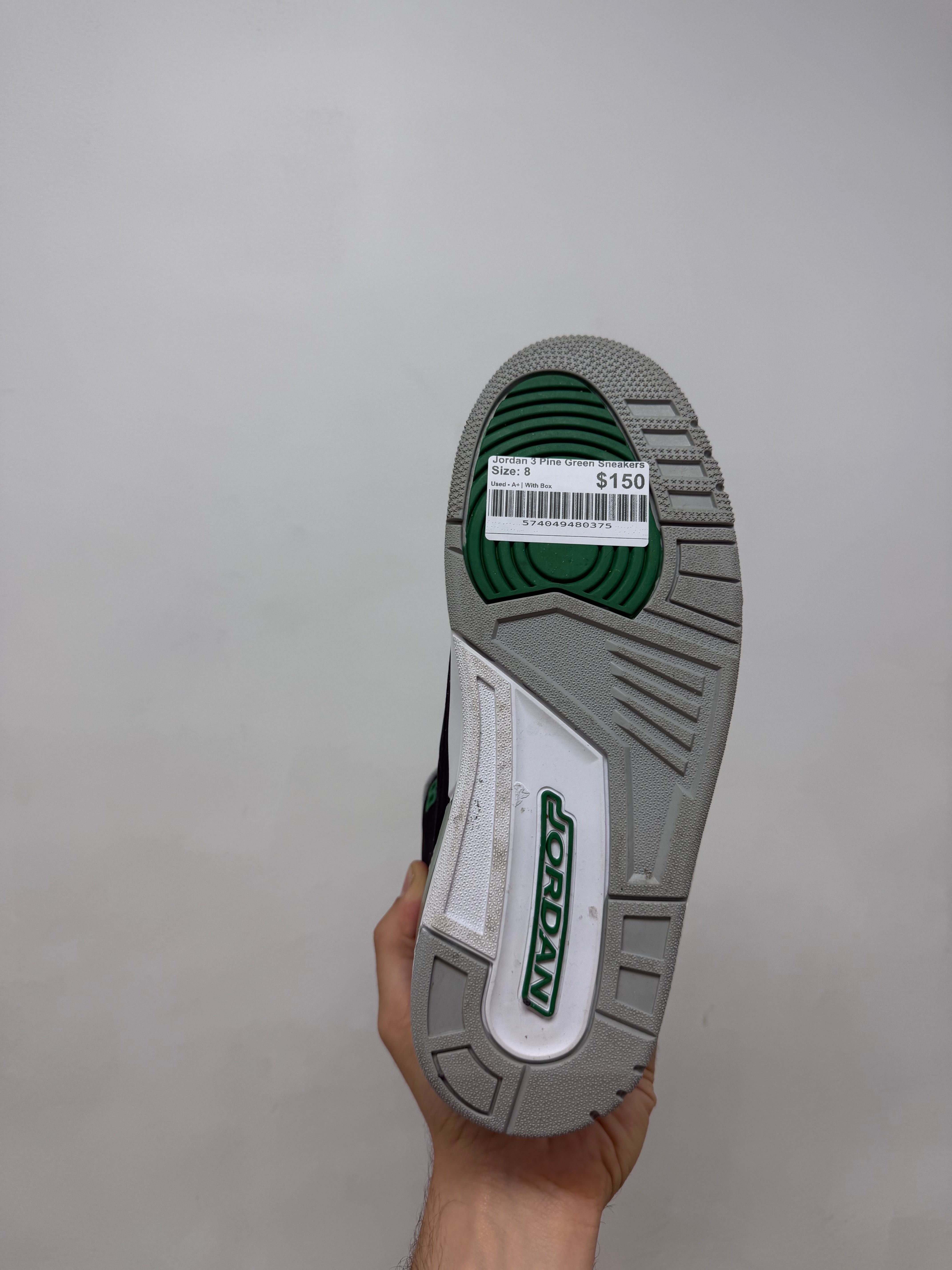 Jordan 3 Pine Green Sneakers