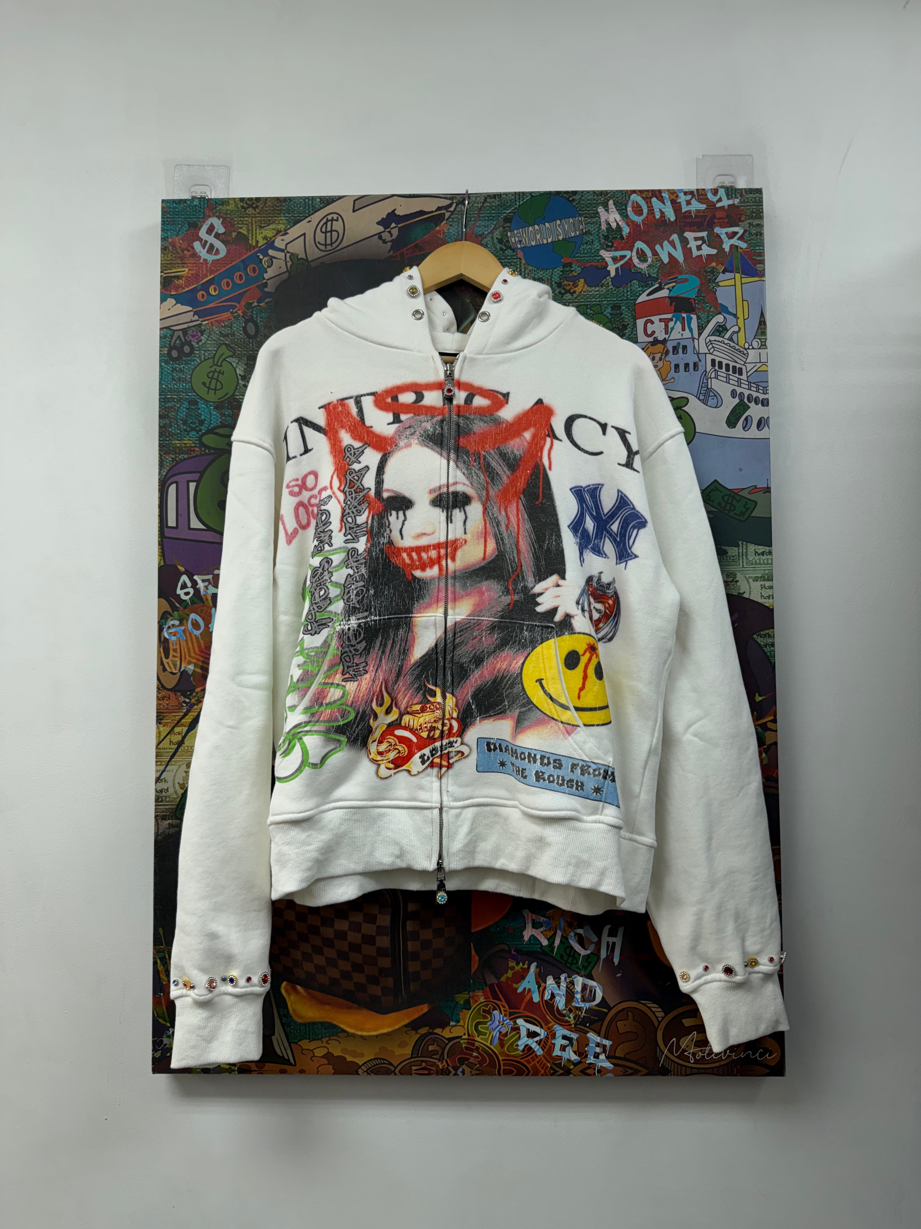 Lost Intricacy White Paper Magazine Zip Up