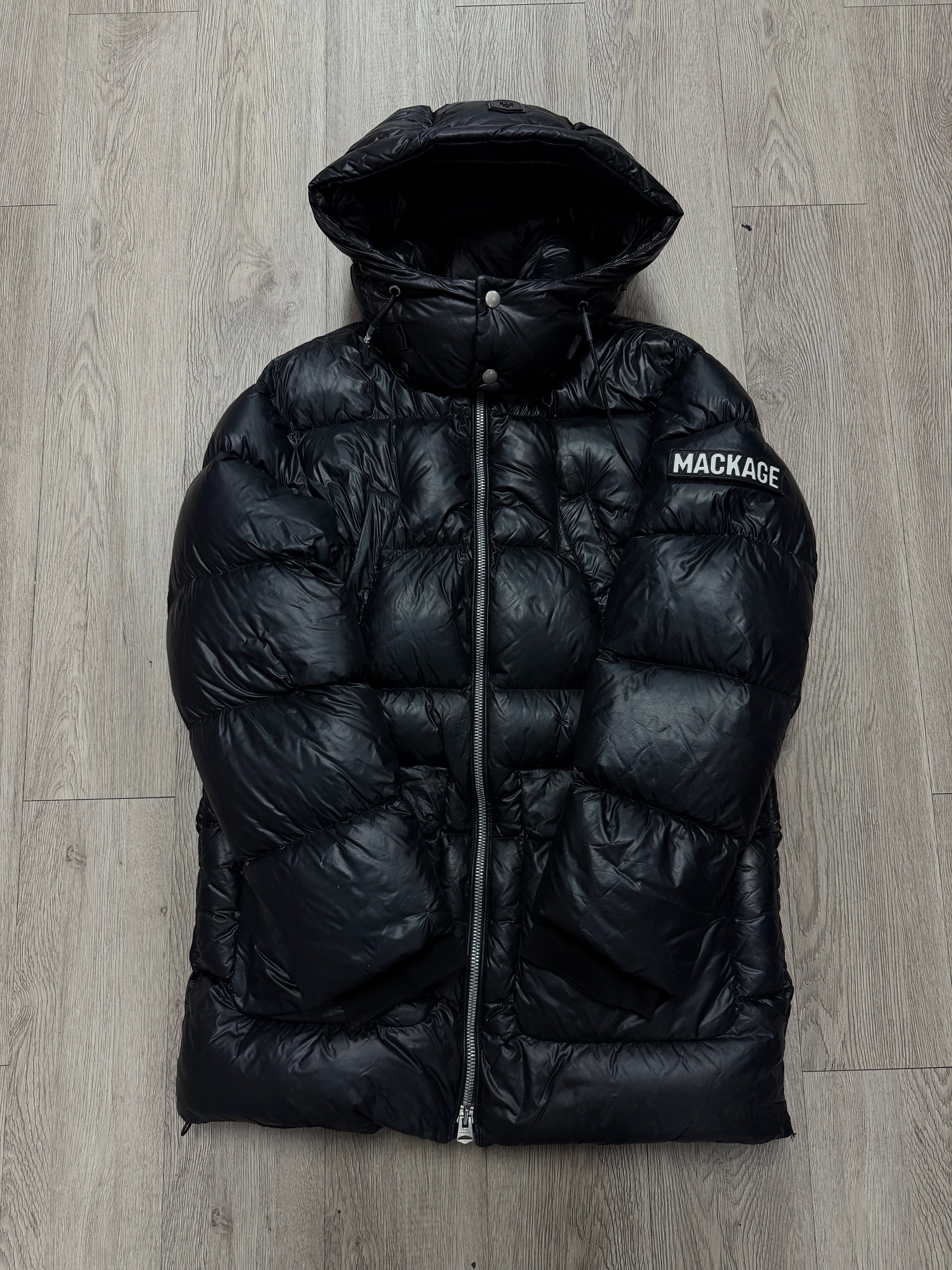 Mackage Black Kent Long Jacket (38)