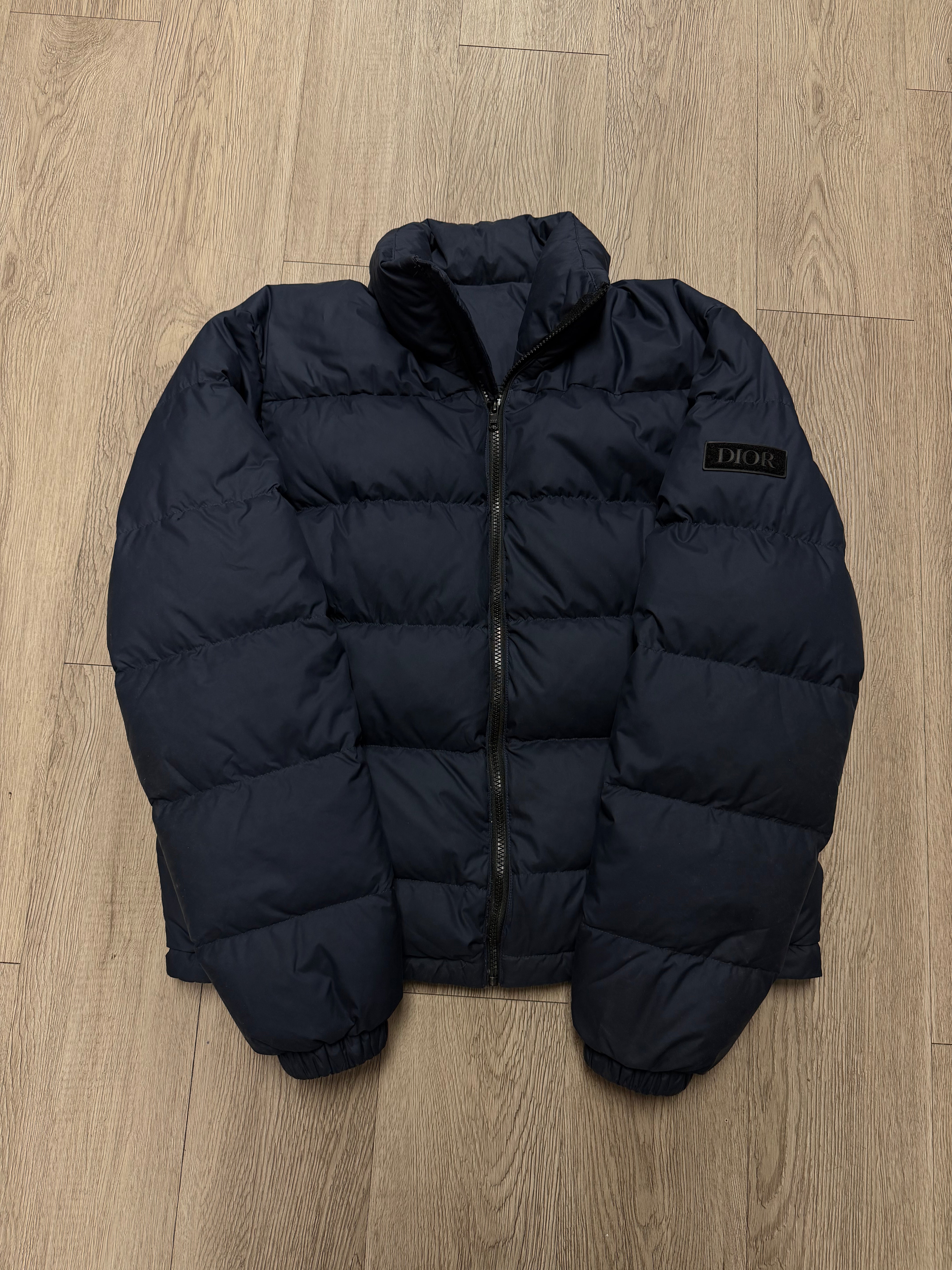 Dior Navy Sleeve Logo (46) Puffer Jacket