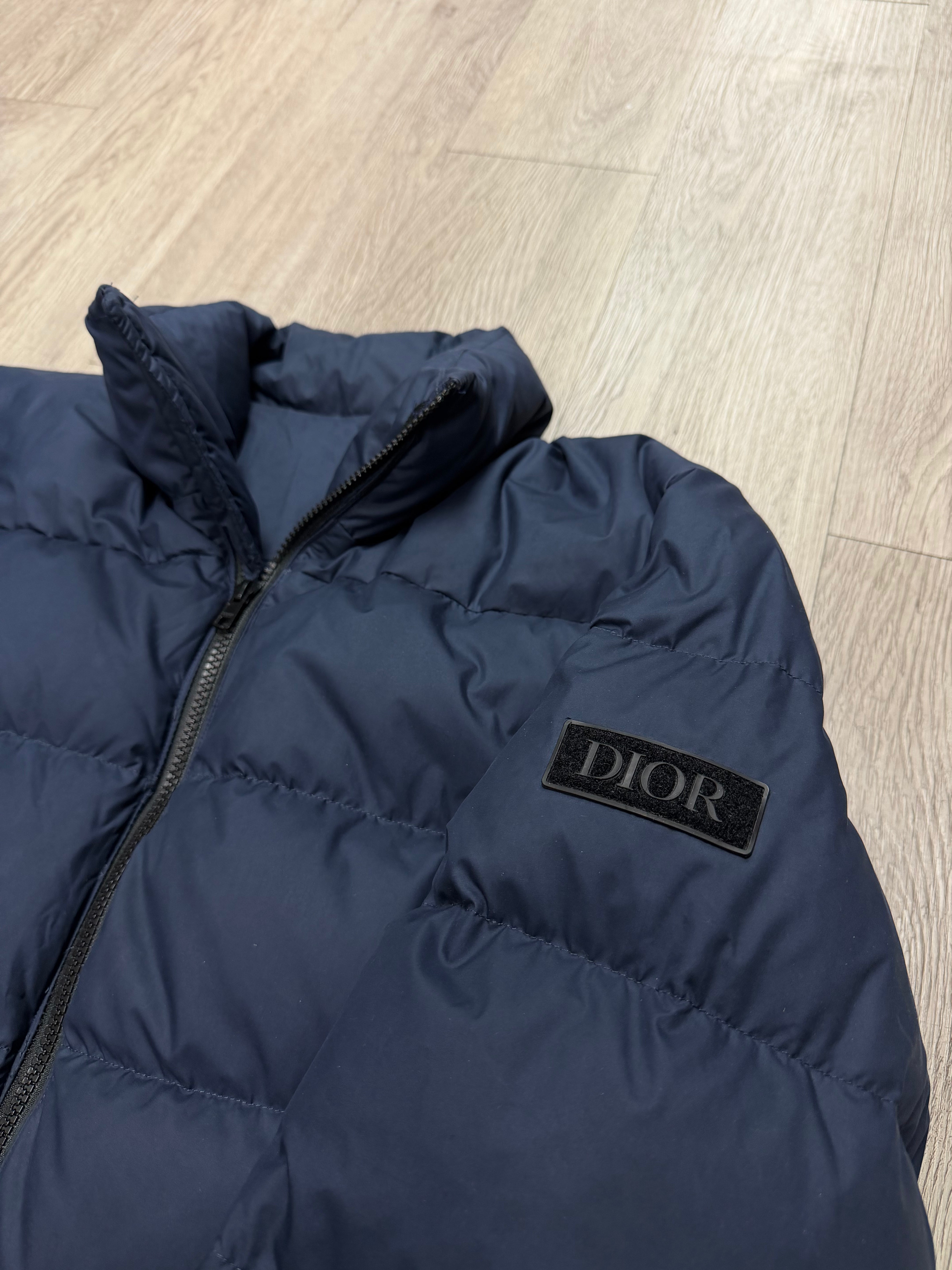 Dior Navy Sleeve Logo (46) Puffer Jacket