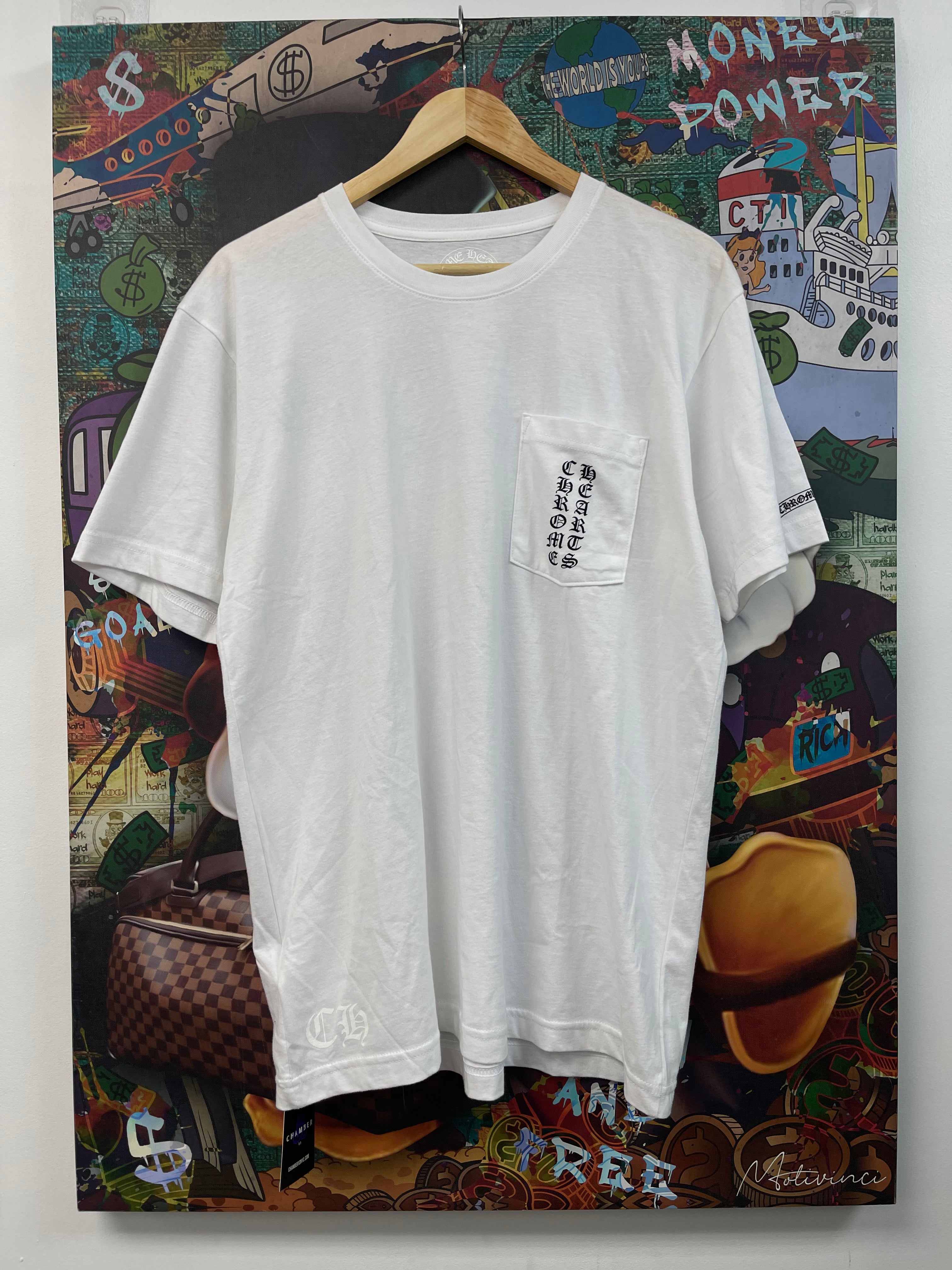 Chrome Hearts Tokyo Scroll Logo White Tee