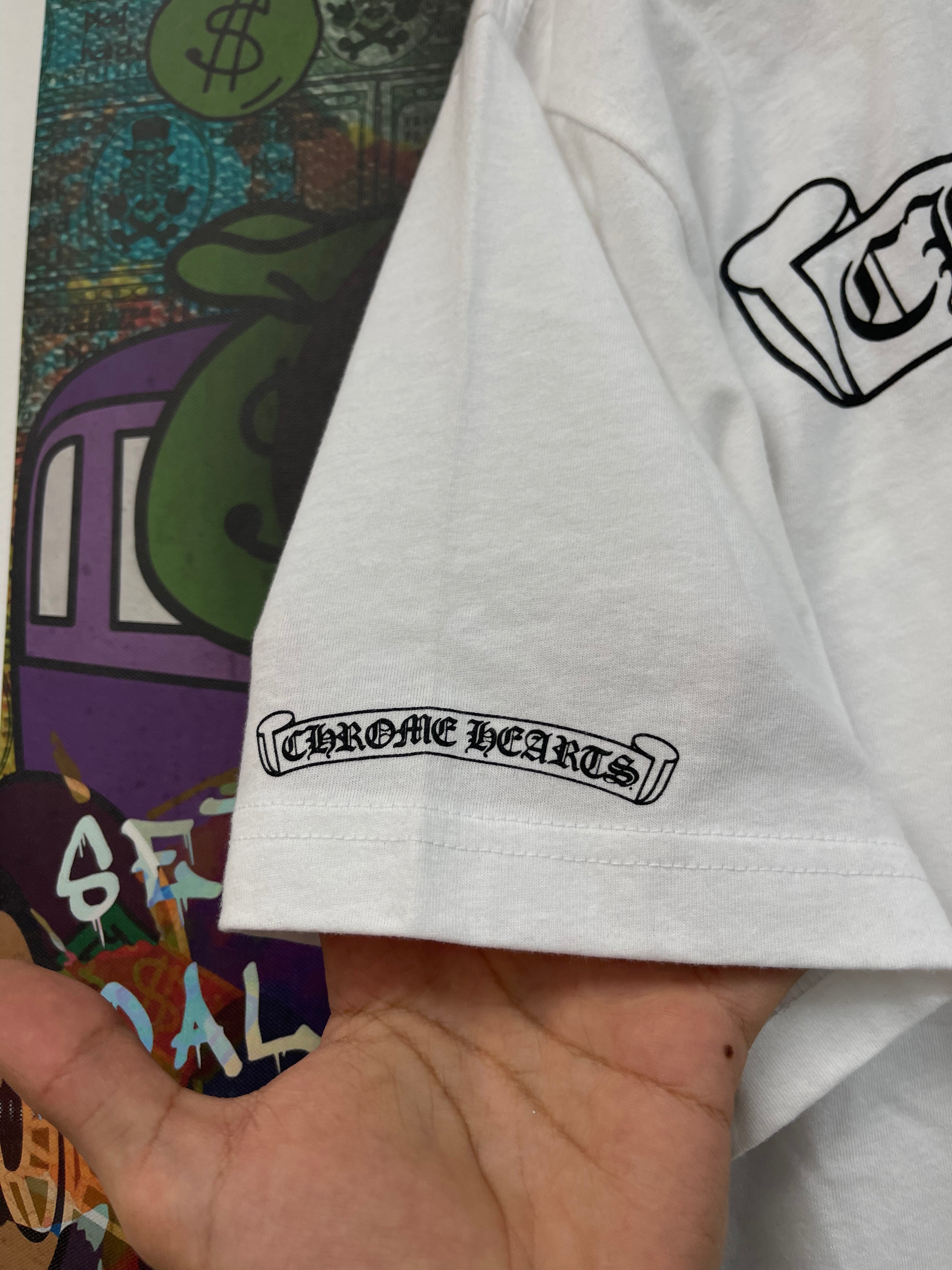 Chrome Hearts Tokyo Scroll Logo White Tee