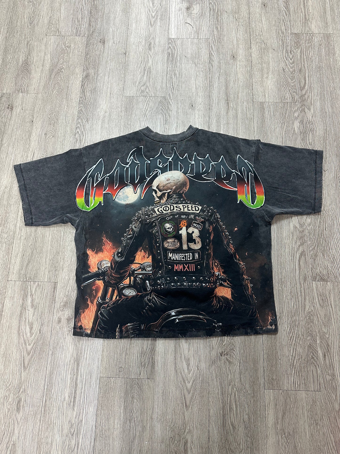 Godspeed Grey Biker Tee