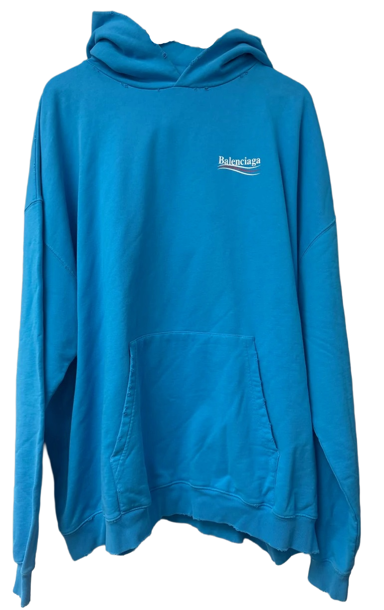 Balenciaga Pepsi Logo Azure Hoodie