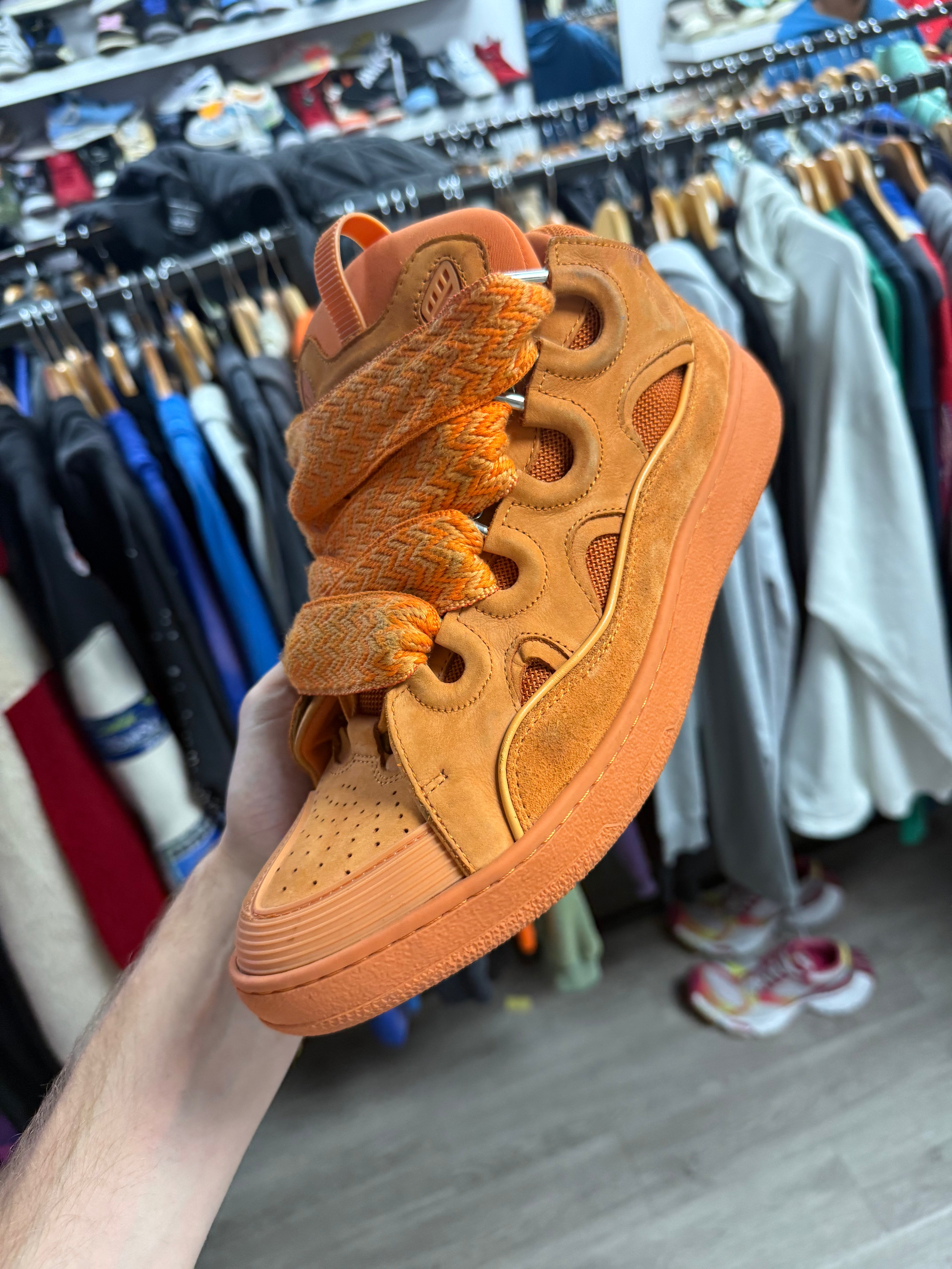 Lanvin Curb Orange Used 44 (US 11) With Box