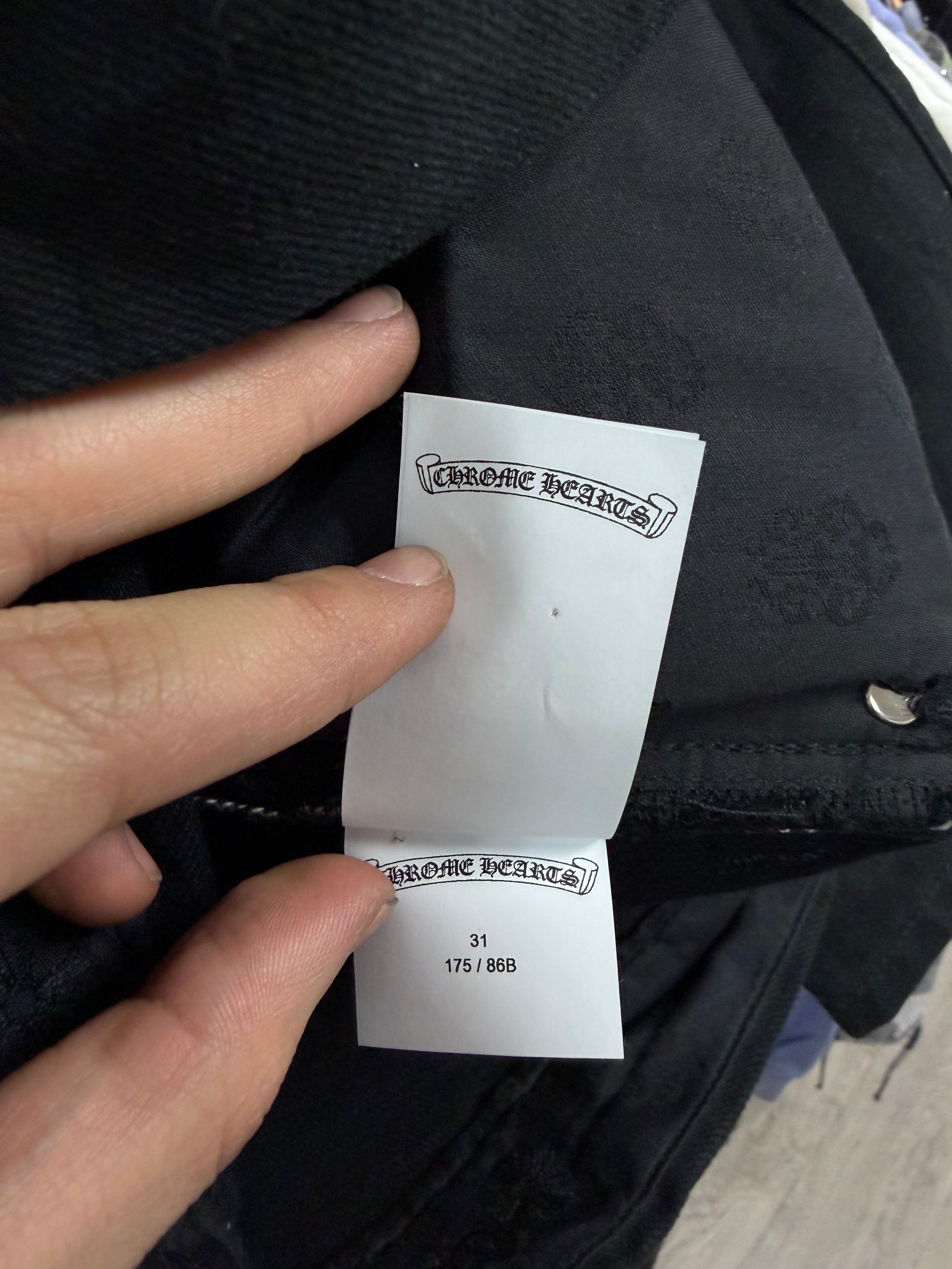 Chrome Hearts Black Slime Green Jeans