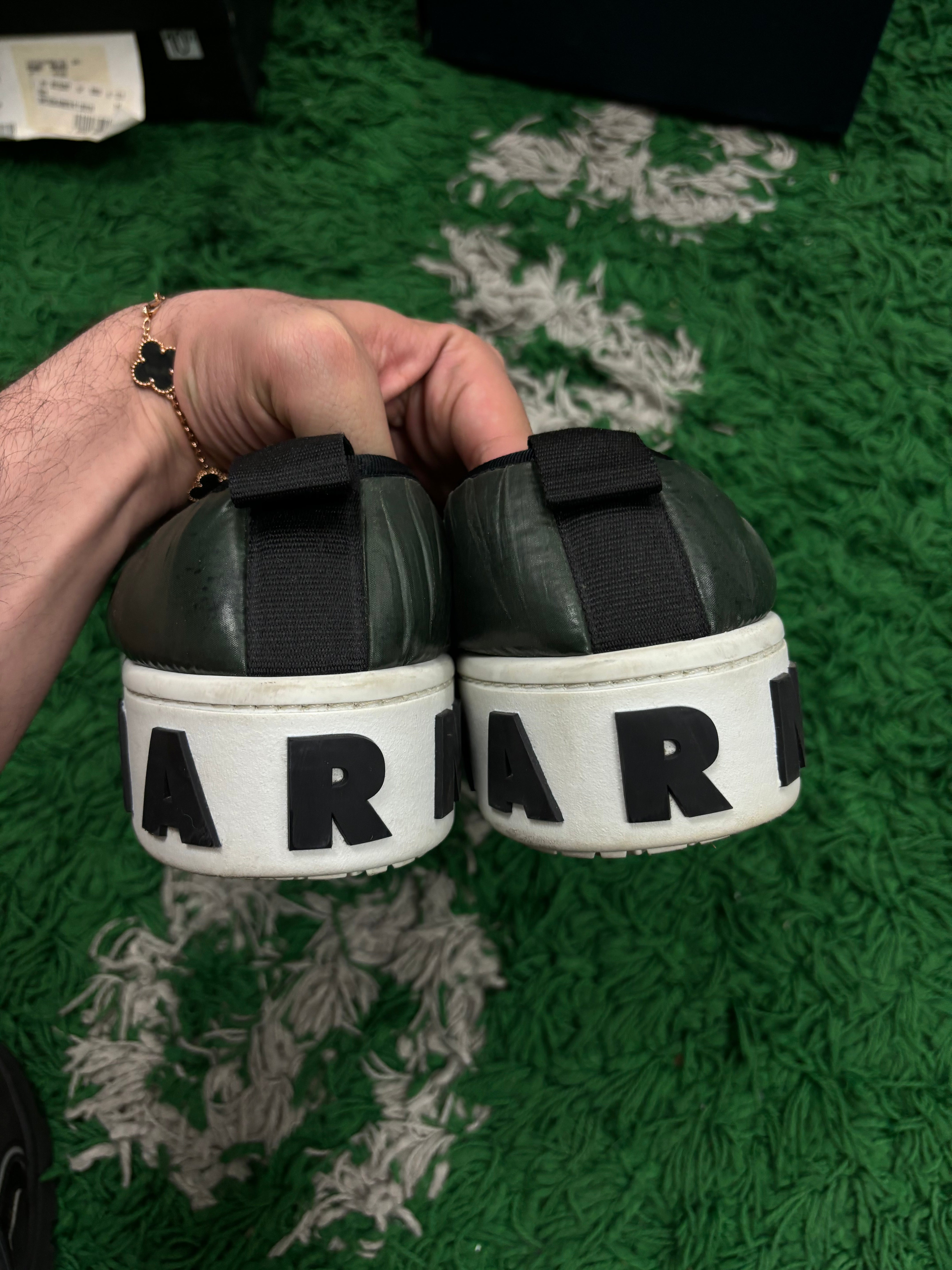 Marni Slipper Dark Olive 41 Used No Box