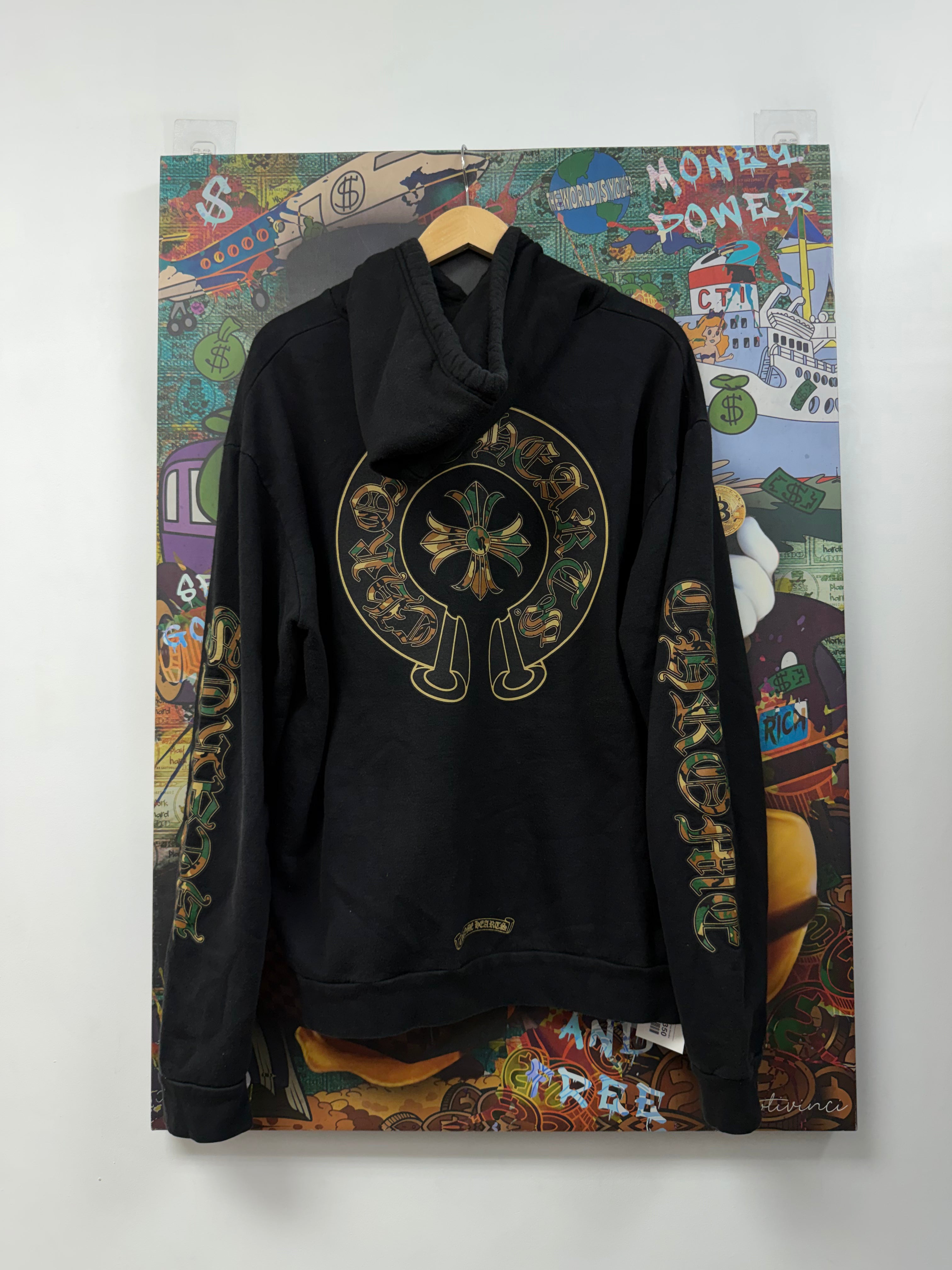 Chrome Hearts Black Camo Horseshoe Hoodie