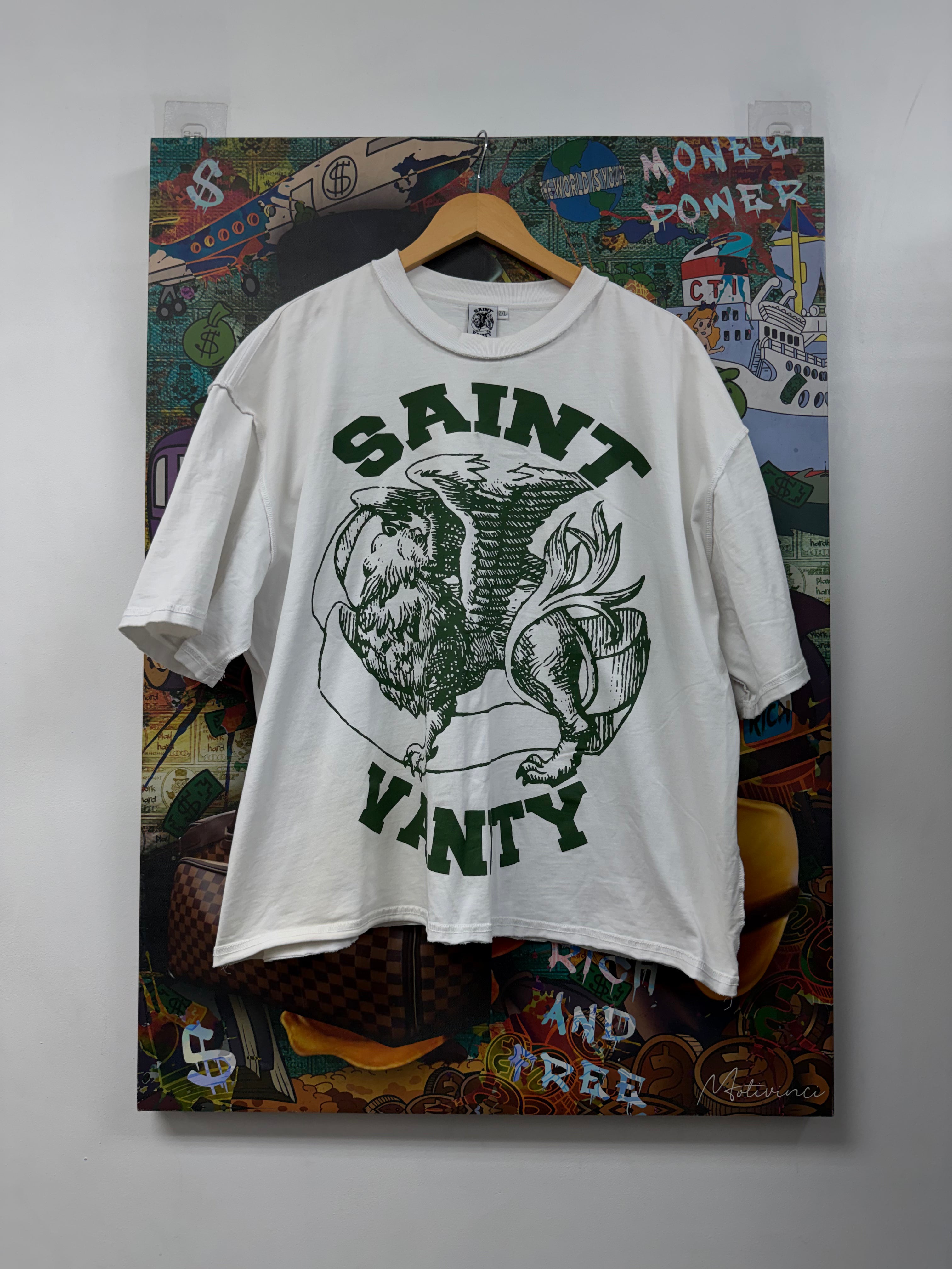 Saint Vanity White Green Griffin Tee