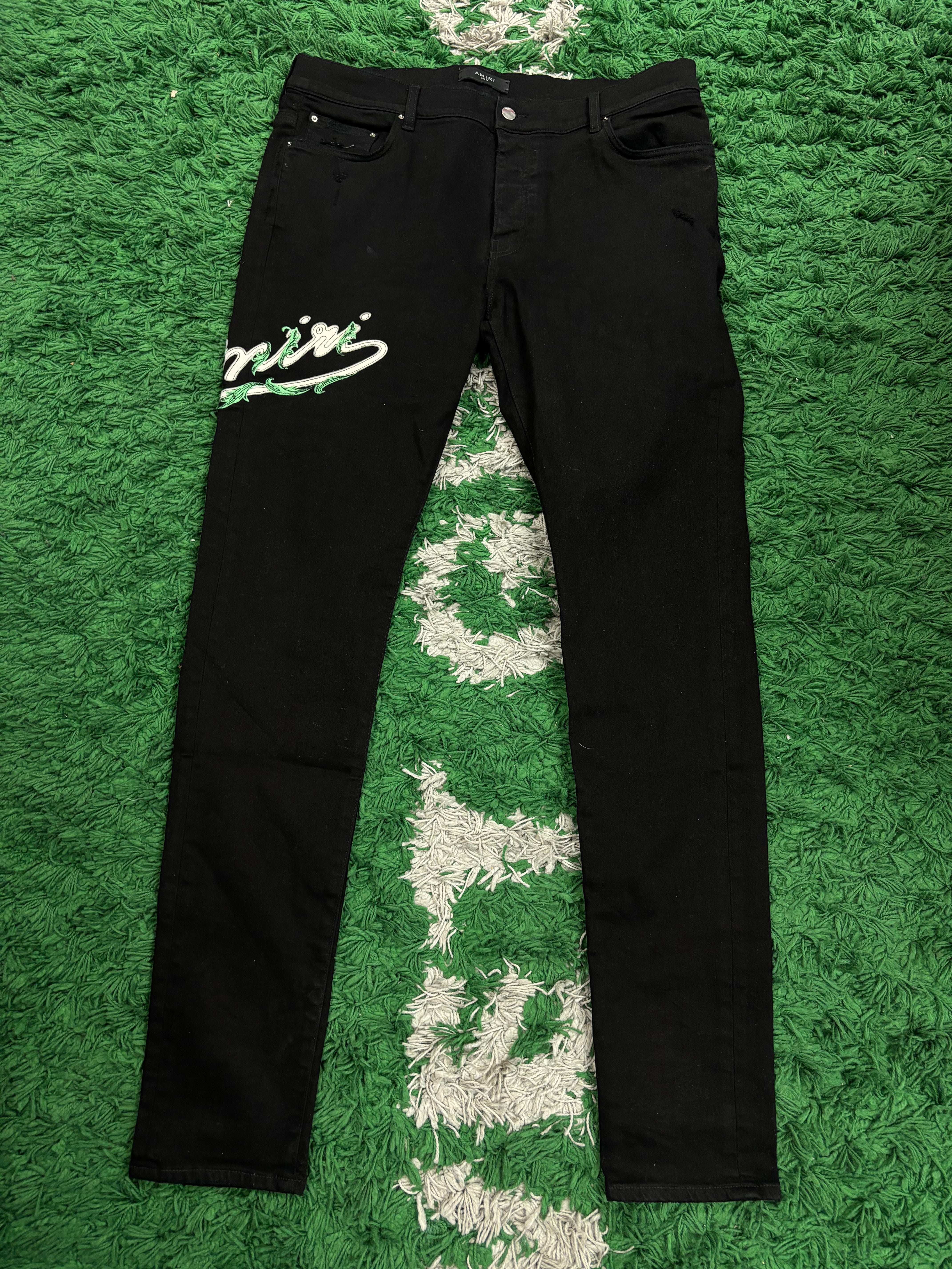 Amiri Vine Side Logo Jeans Used 38