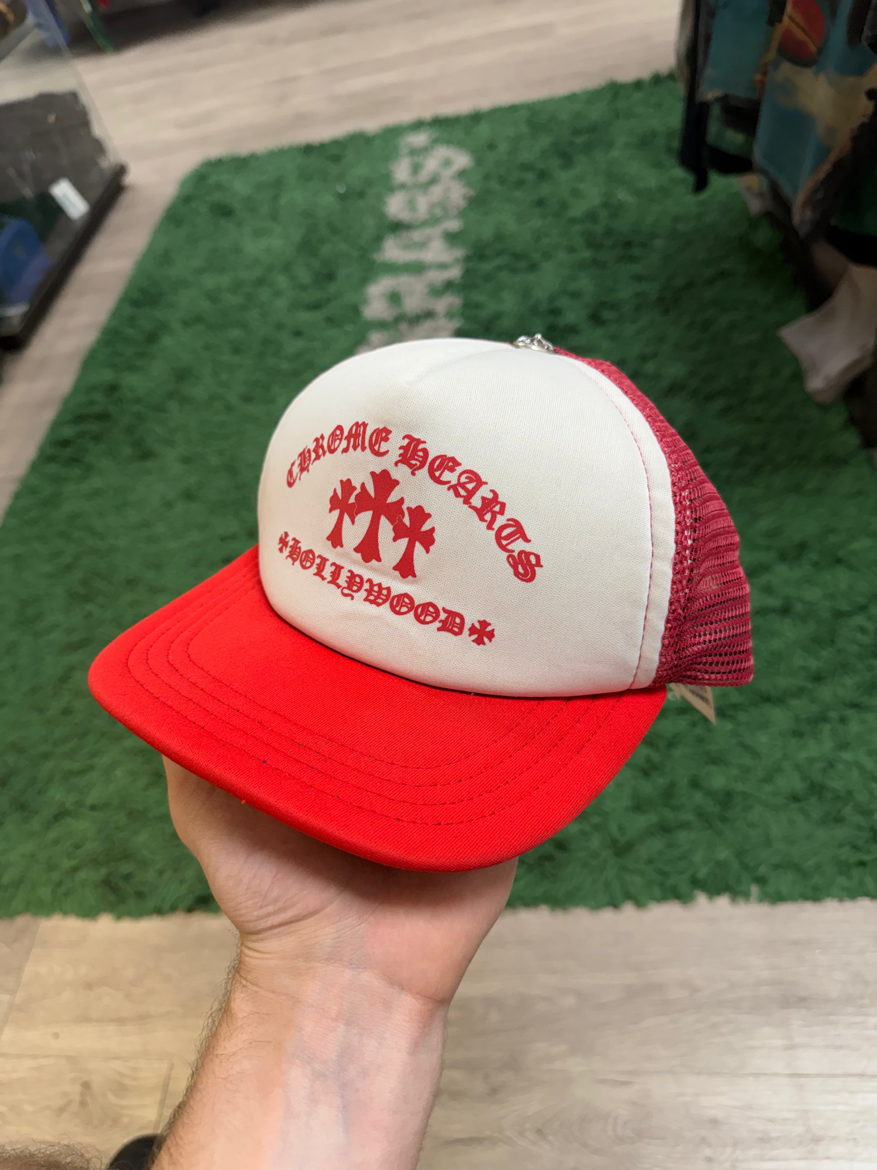 Chrome Hearts King Taco Red Trucker Cap