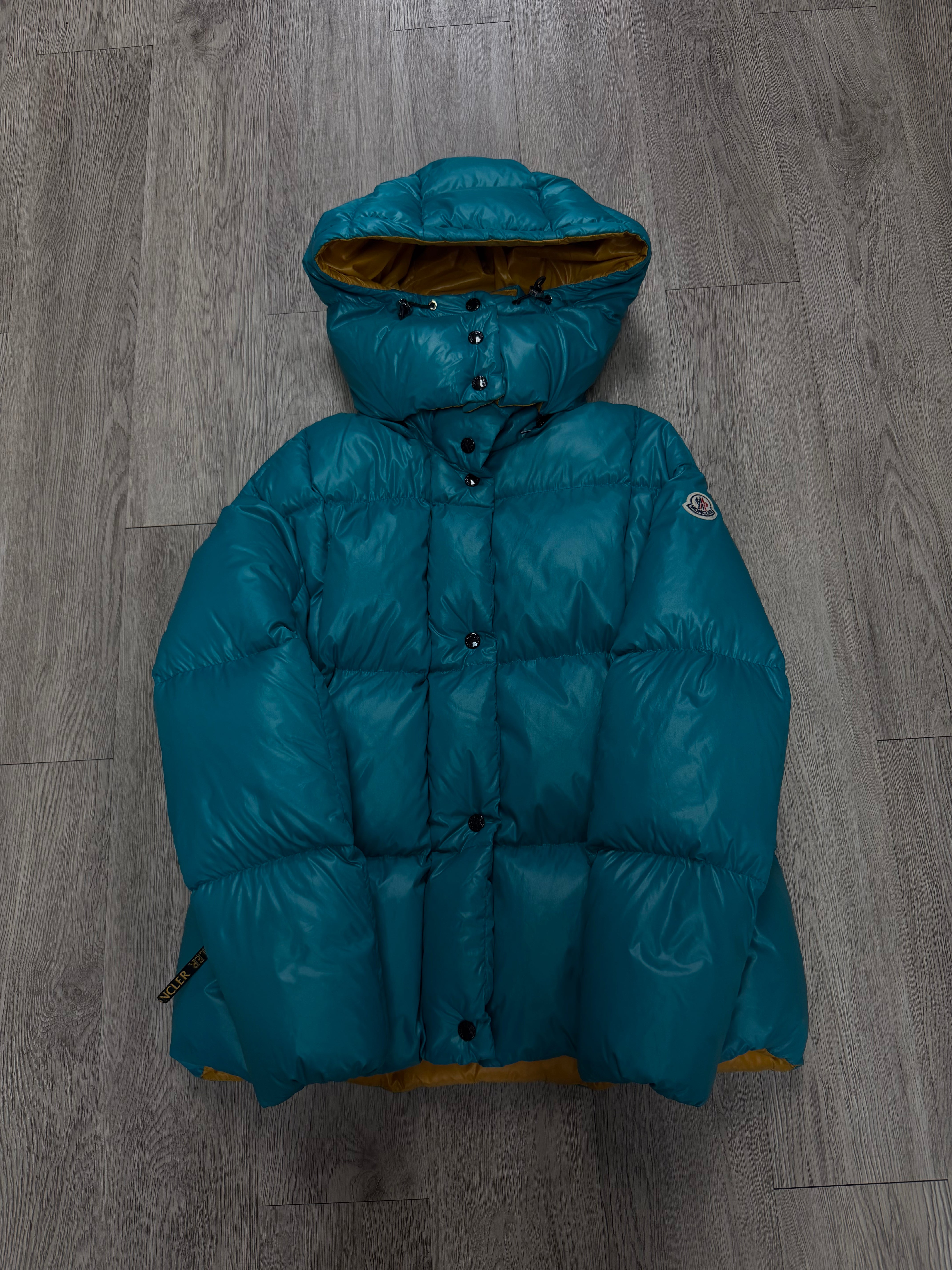 Moncler Teal Puffer Jacket Jacket