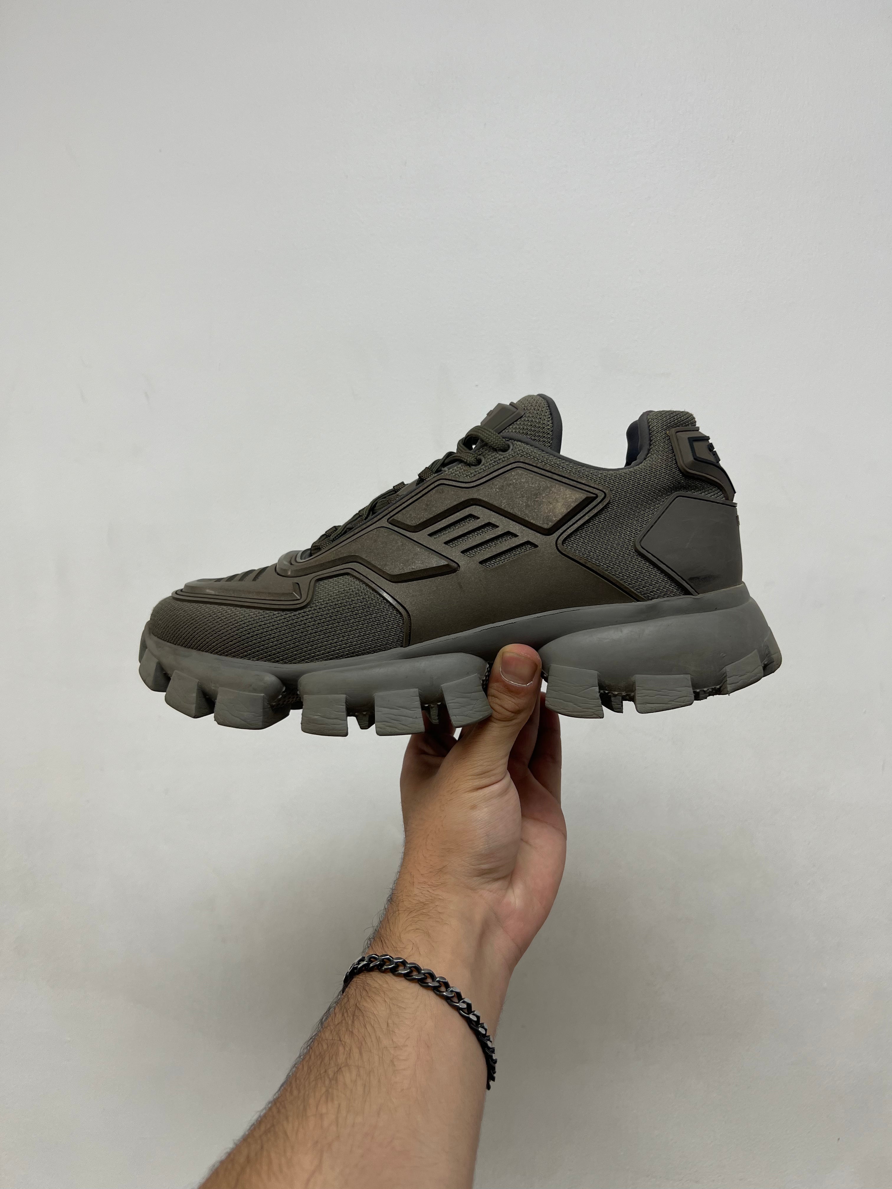 Prada Olive Cloudbust Sneakers