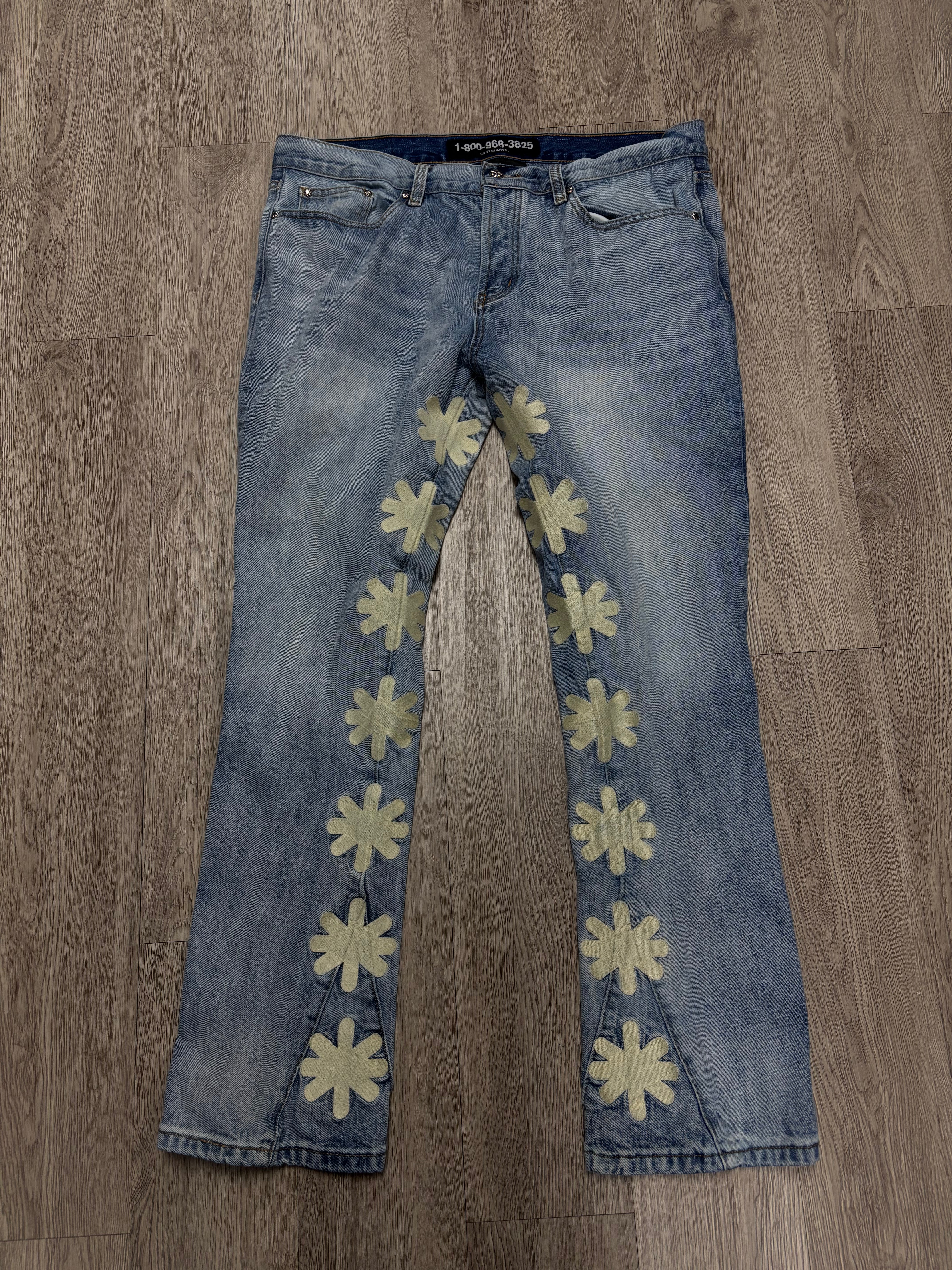 LOSTSHDWS Blue Bone Jeans