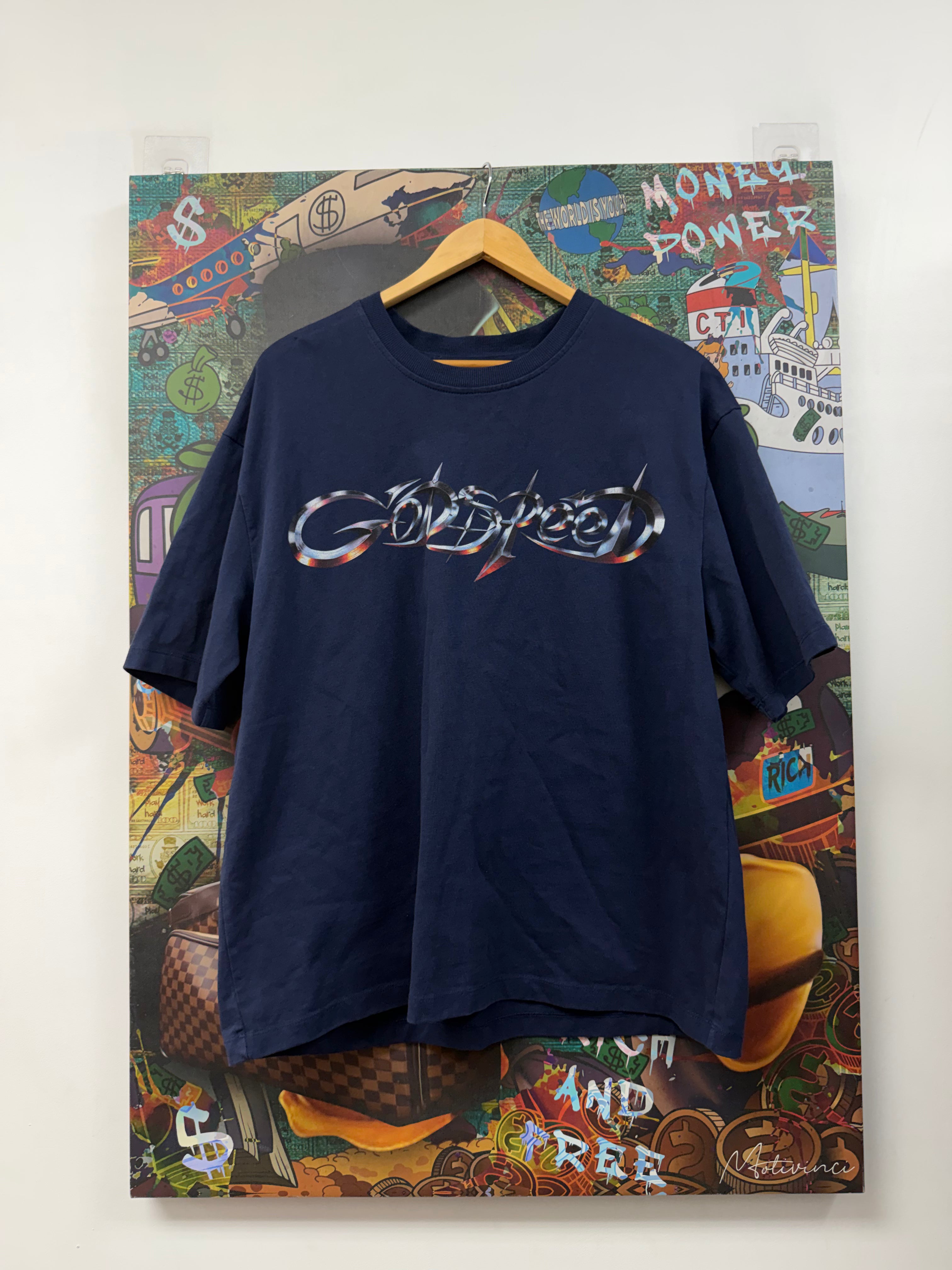 Godspeed Navy New Age Tee