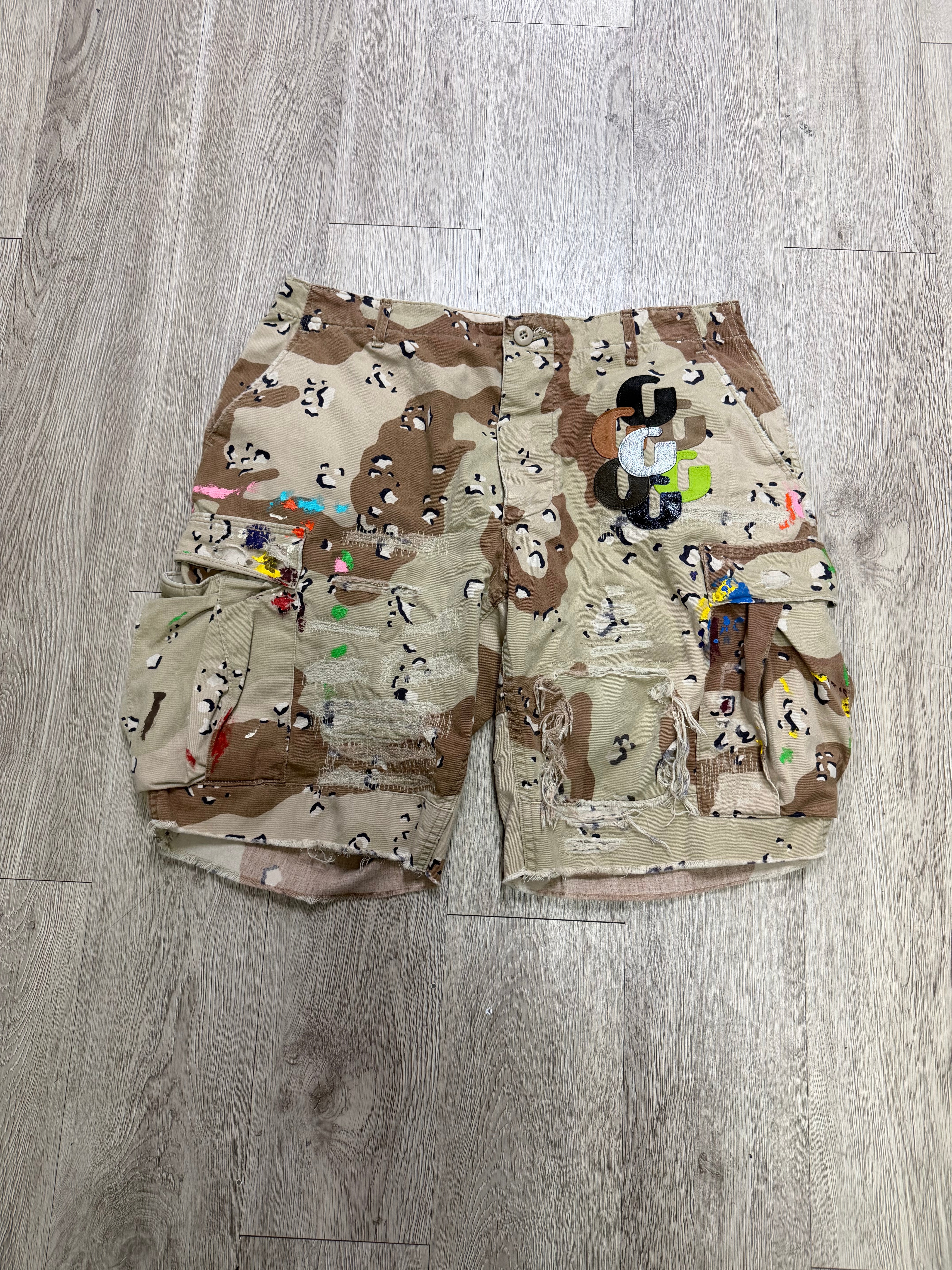 Gallery Dept Duck Camo G Patch Shorts