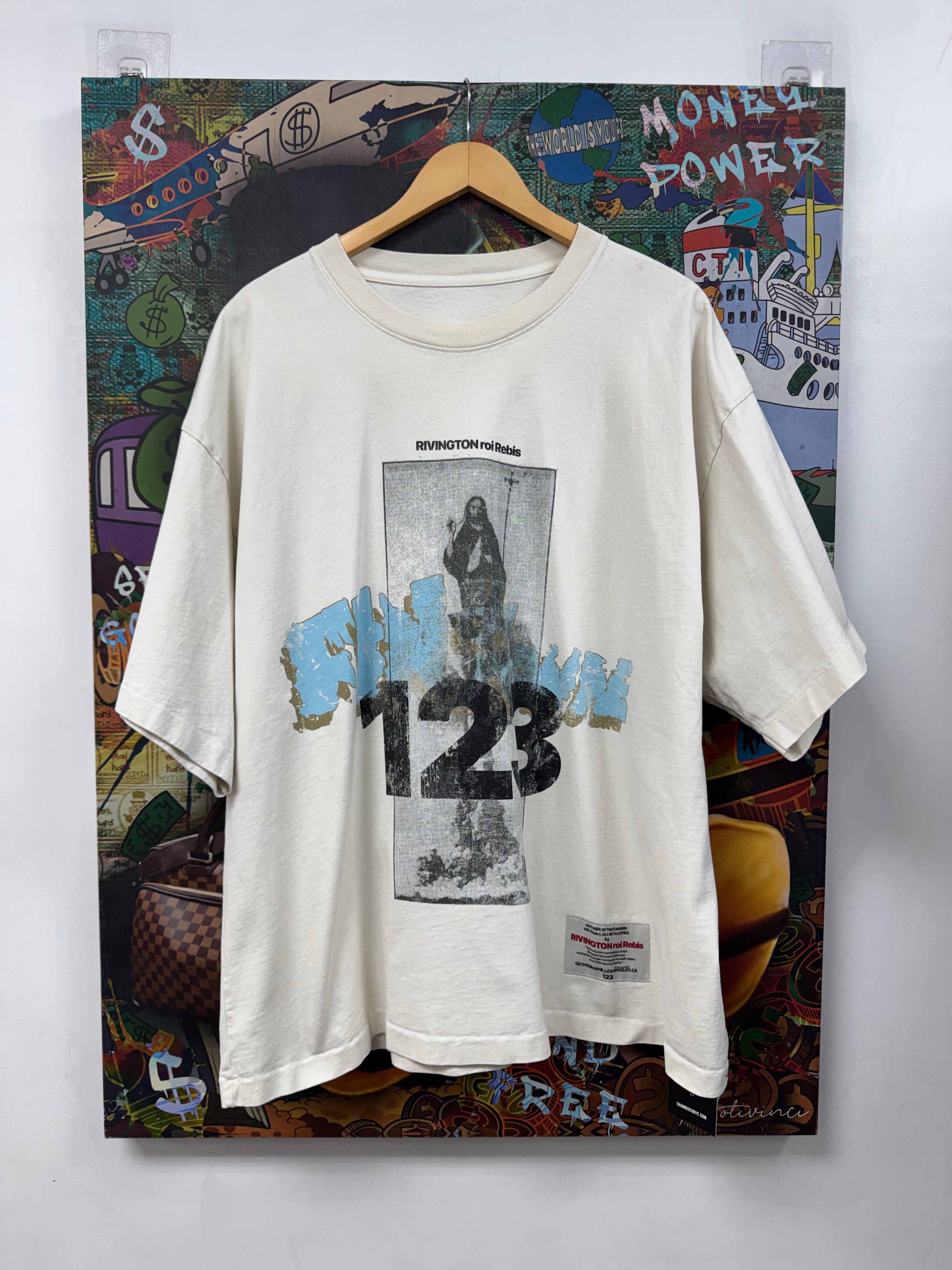 Rivington 123 Cream Baby Blue Jesus Tee