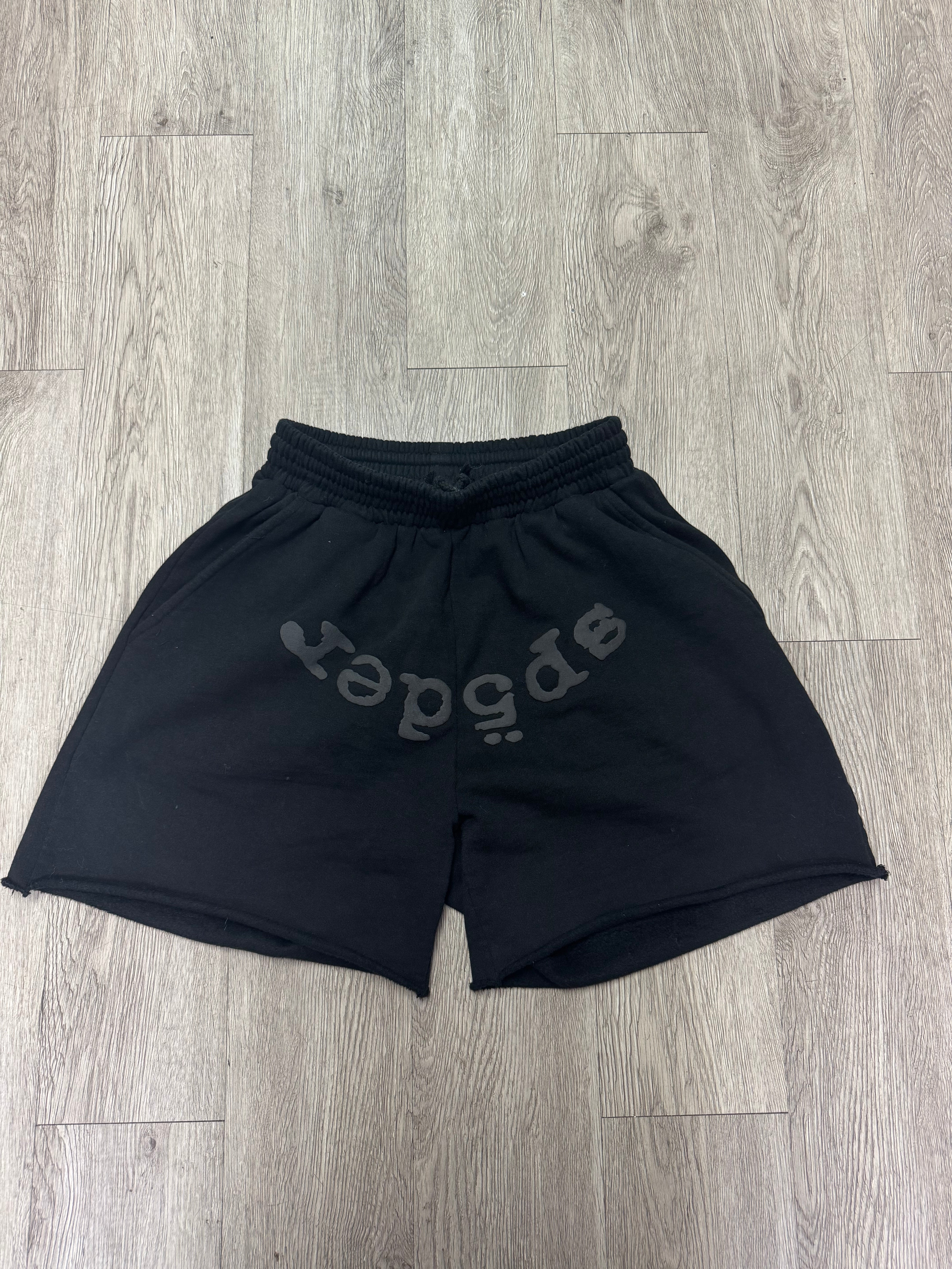 Sp5der Black Phantom Shorts