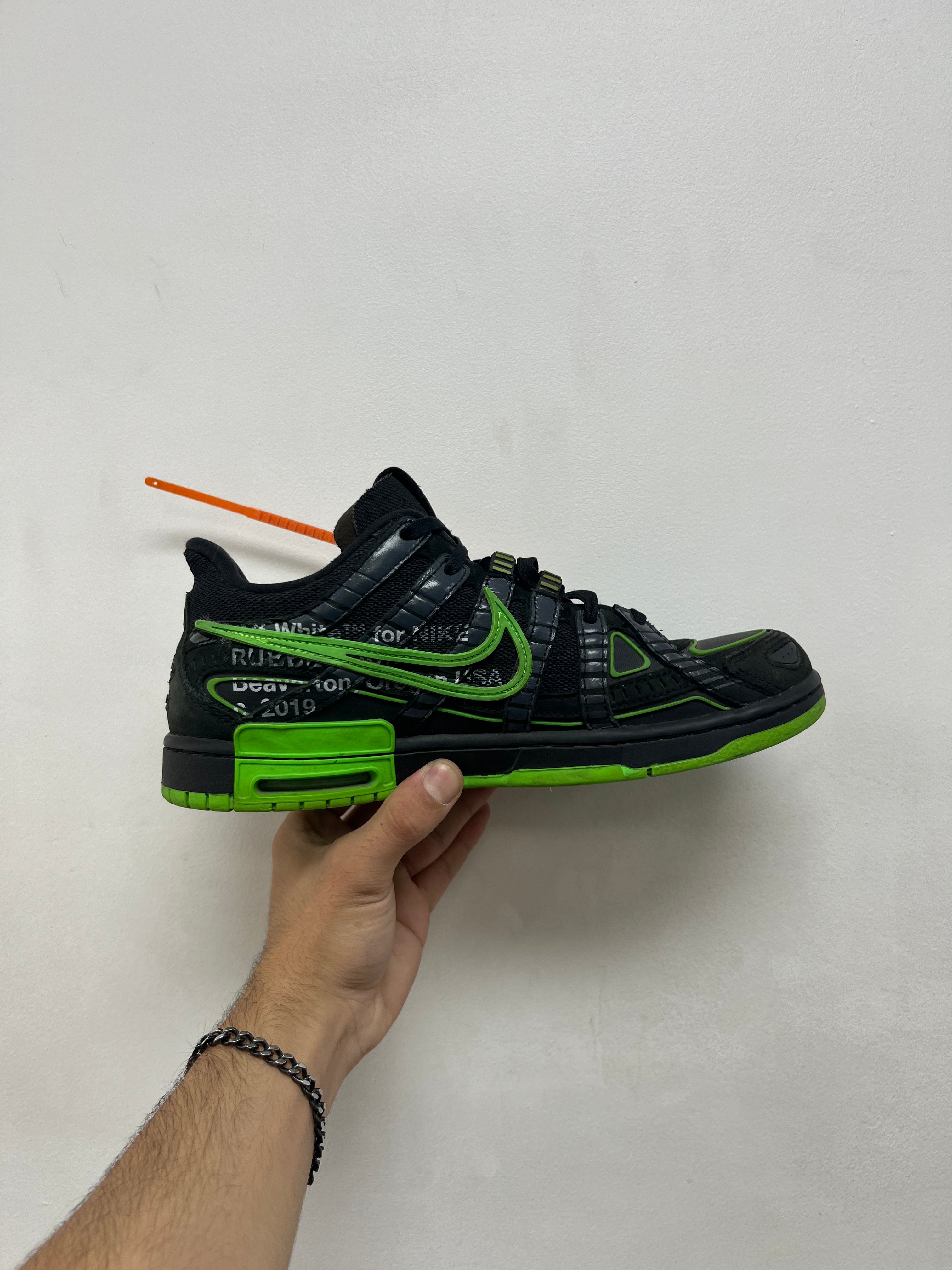 Nike Off White Black Rubber Dunk Sneakers