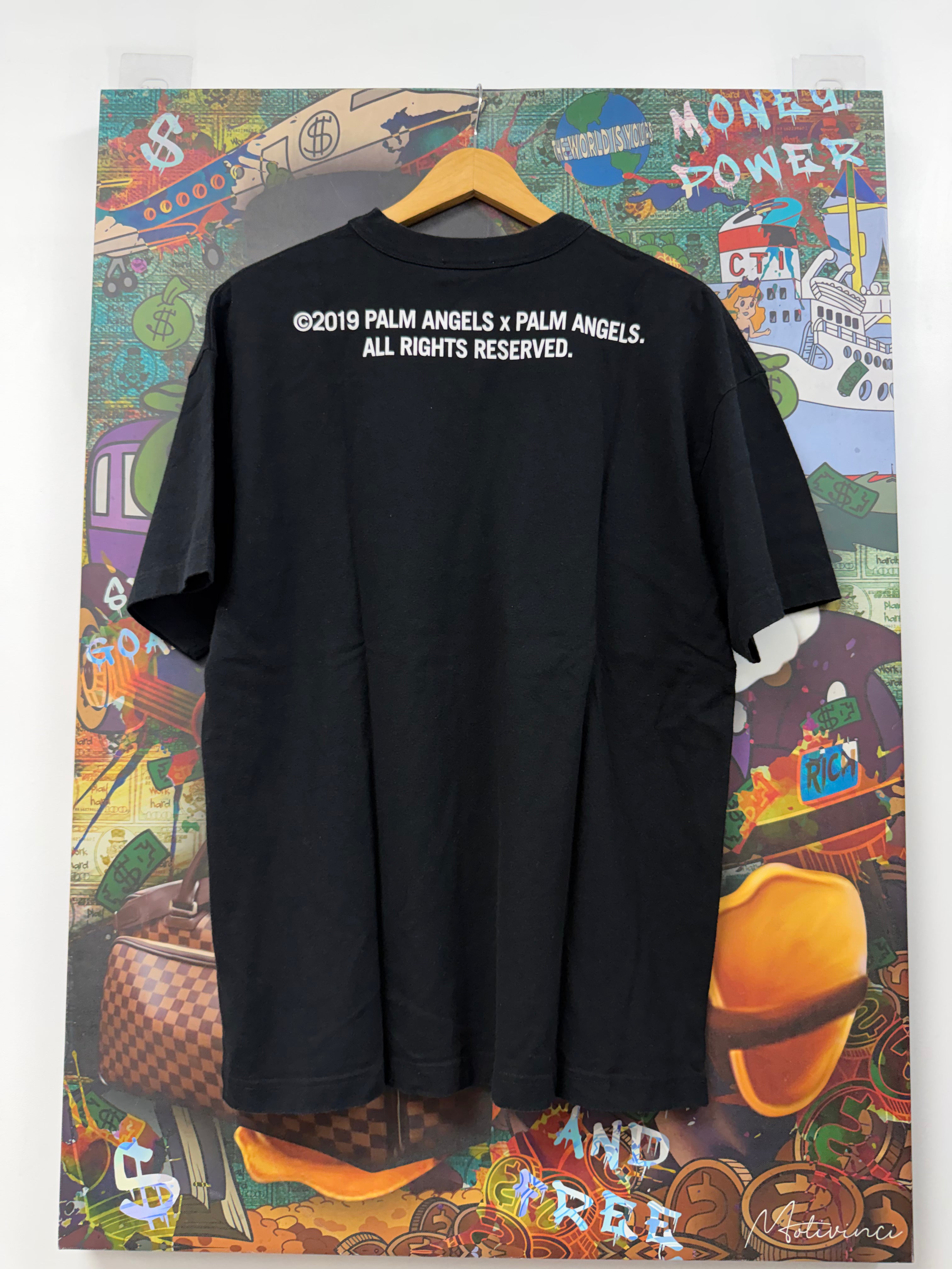 Palm Angels Black Red Classic Tee
