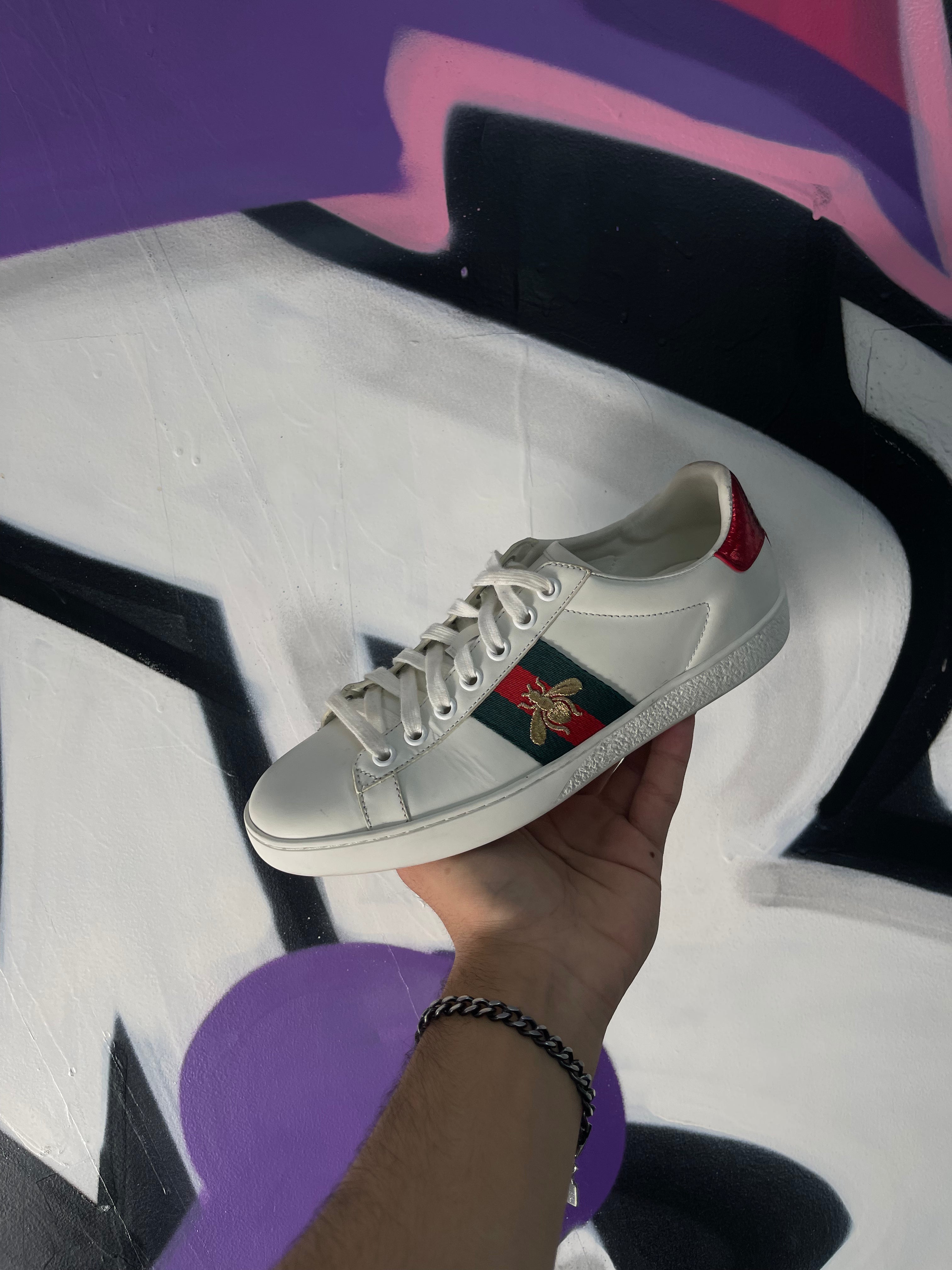 Gucci White Ace Sneakers