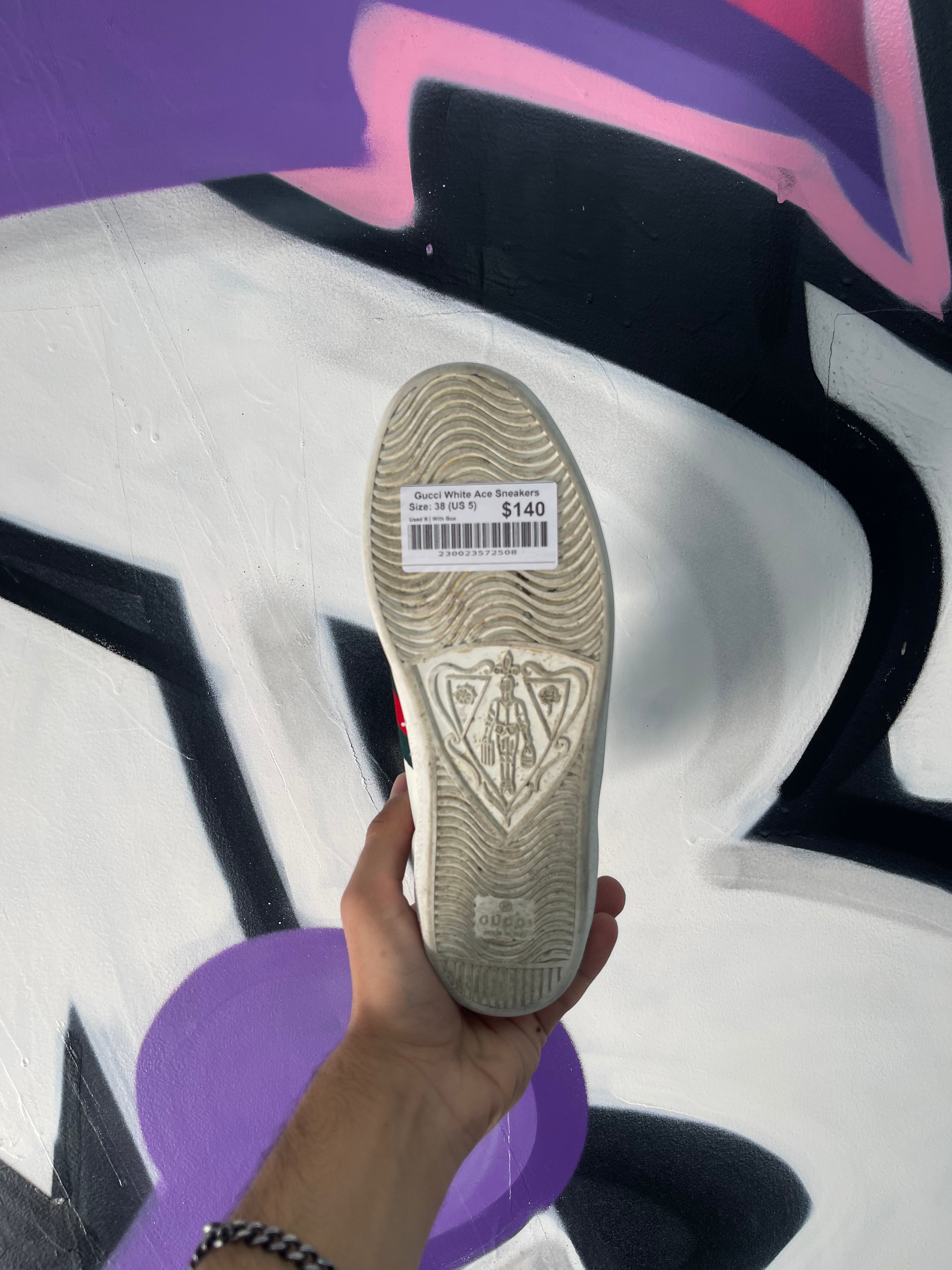 Gucci White Ace Sneakers