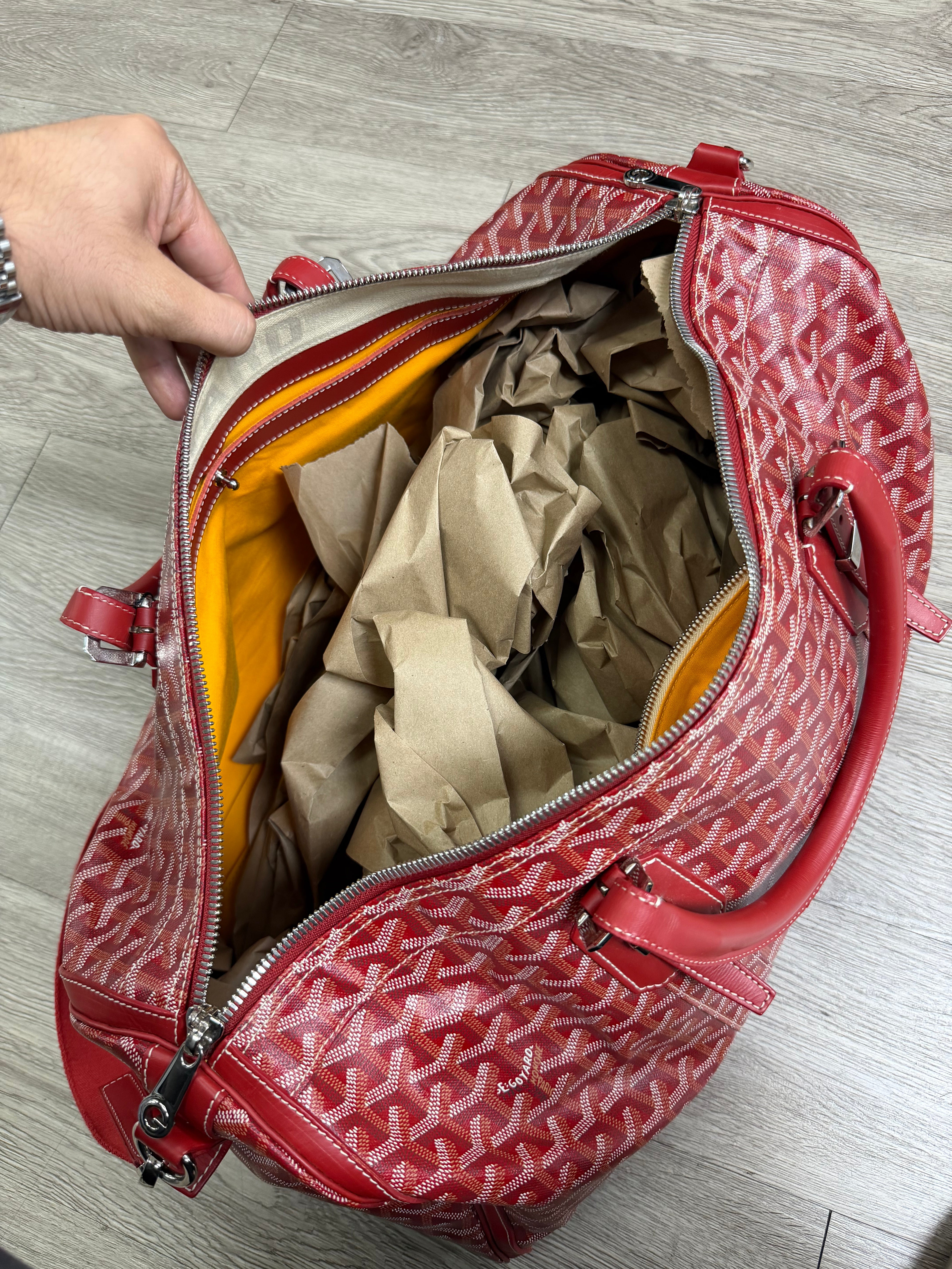 Goyard Crolisiere 50 Red Bag