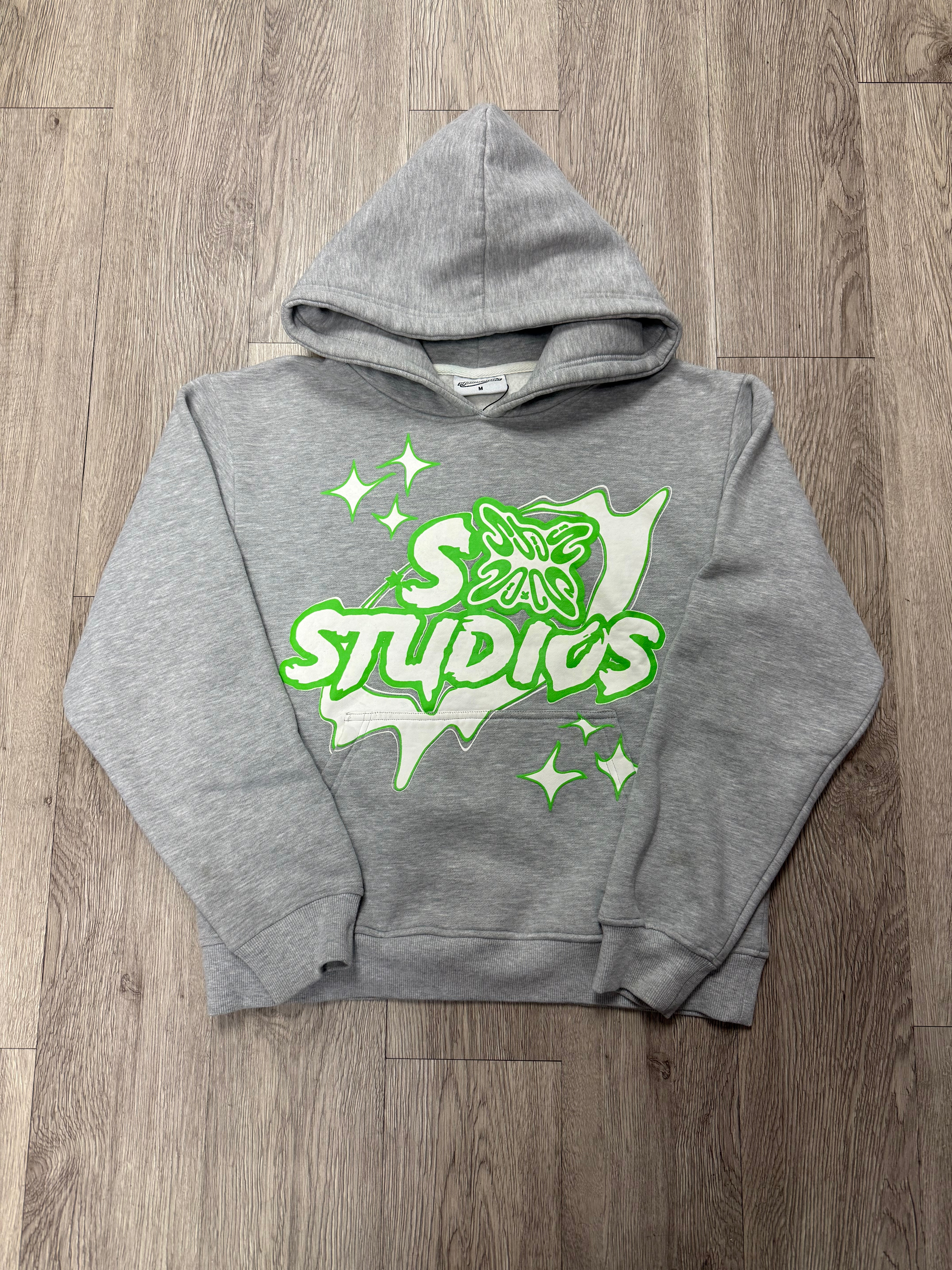 SB Studios Grey Green Hoodie