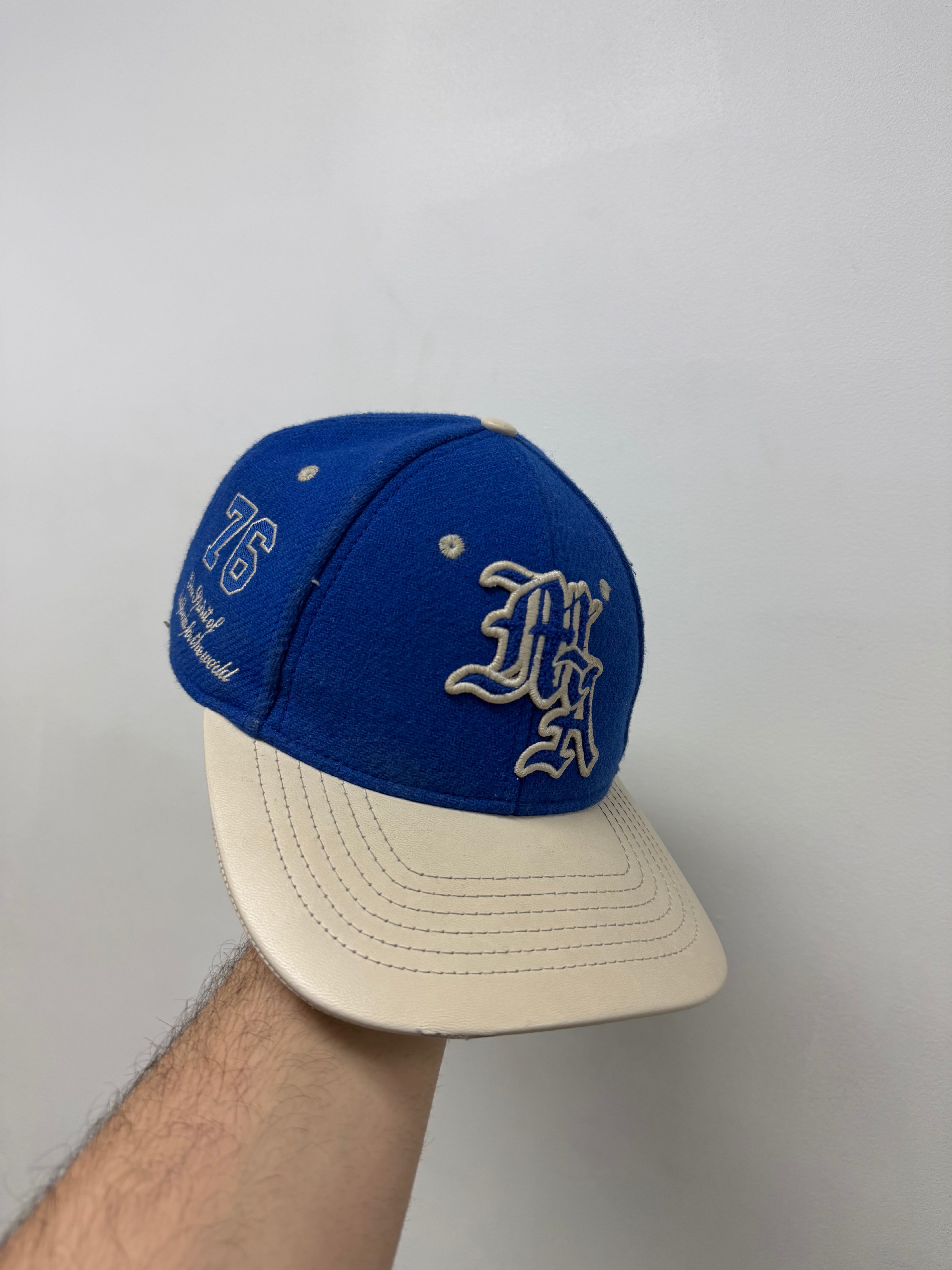 Amiri Blue Leather MA Hat