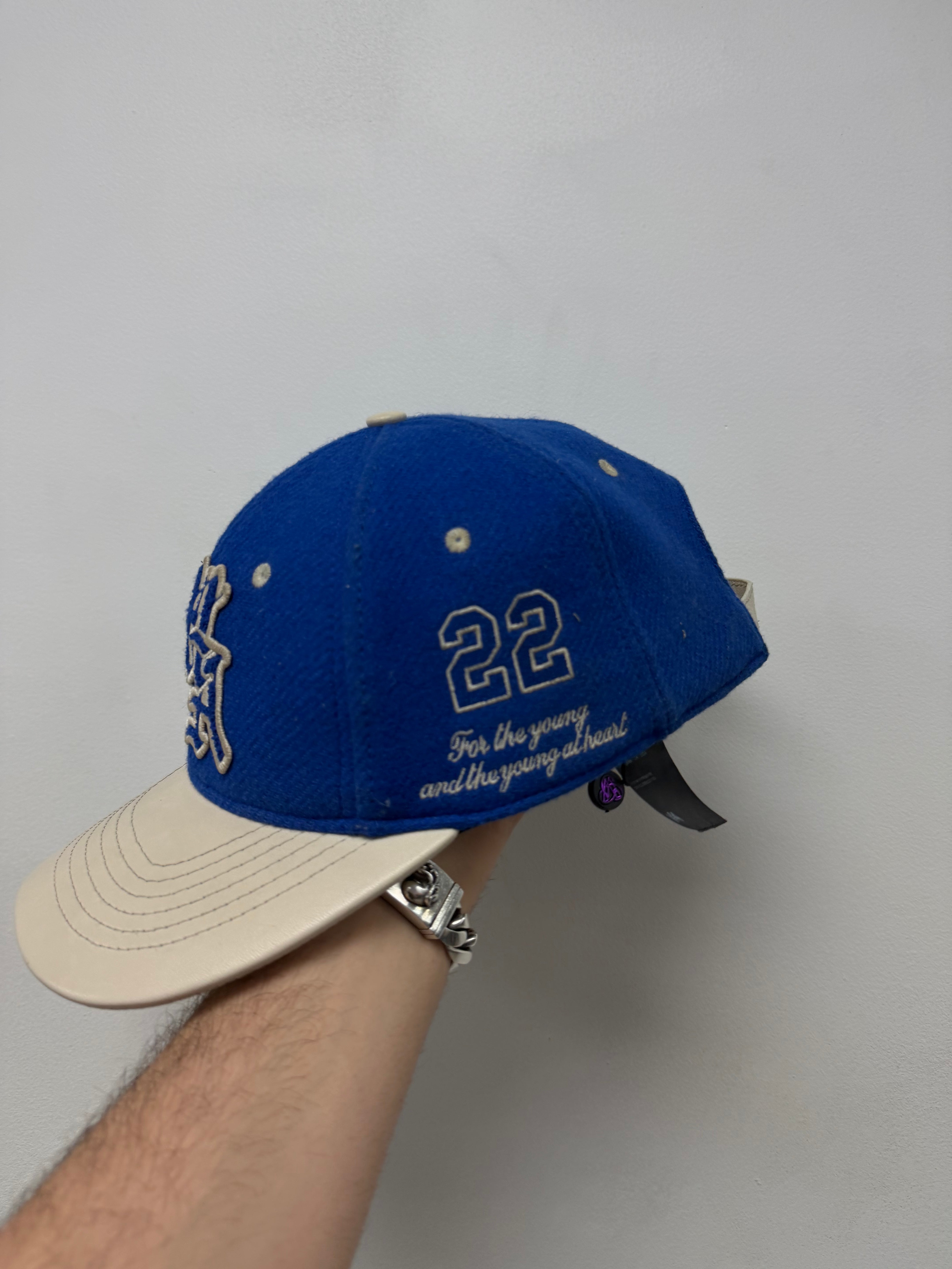 Amiri Blue Leather MA Hat