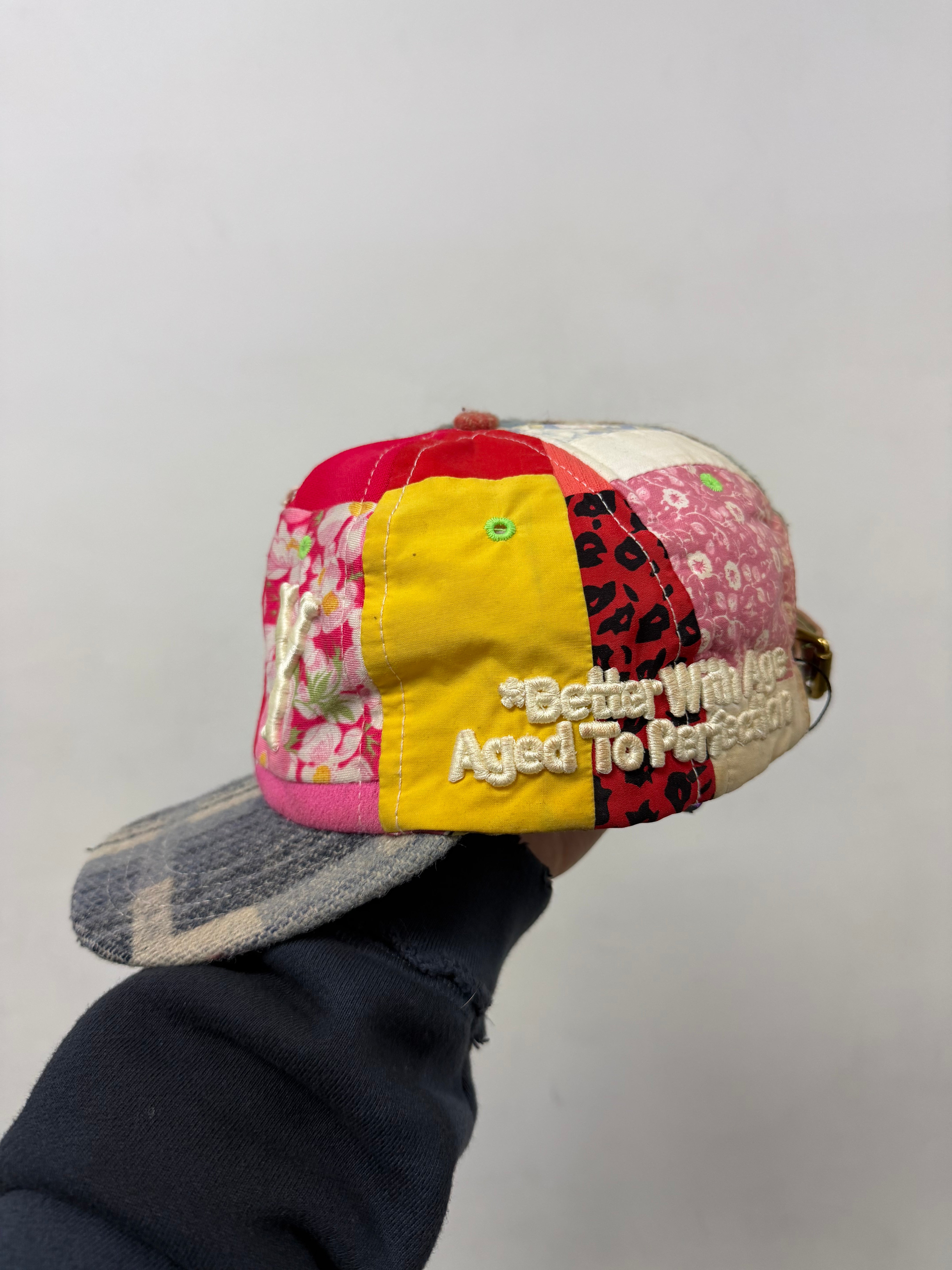 Better With Age NY Plaid Patchwork Hat