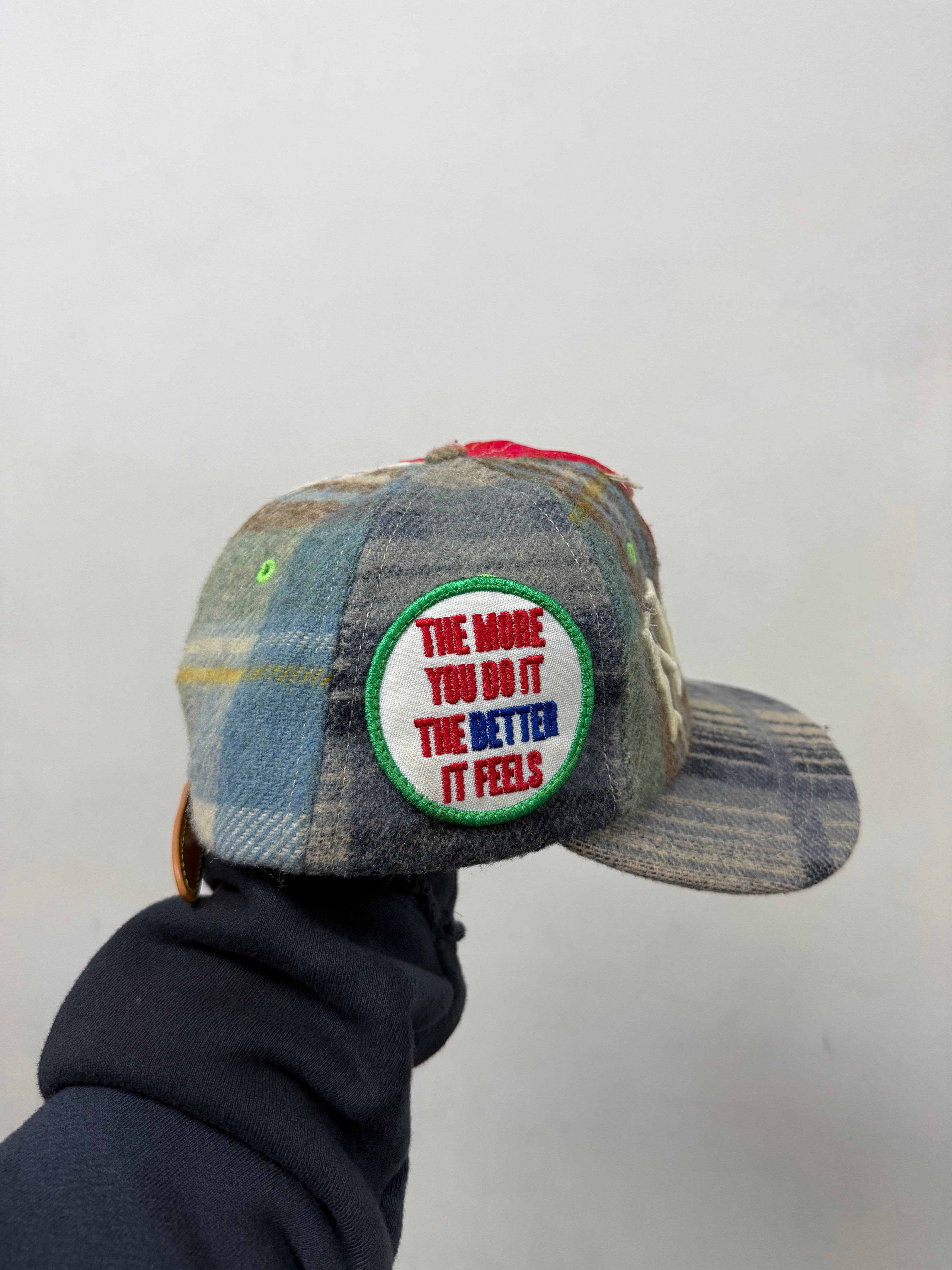 Better With Age NY Plaid Patchwork Hat
