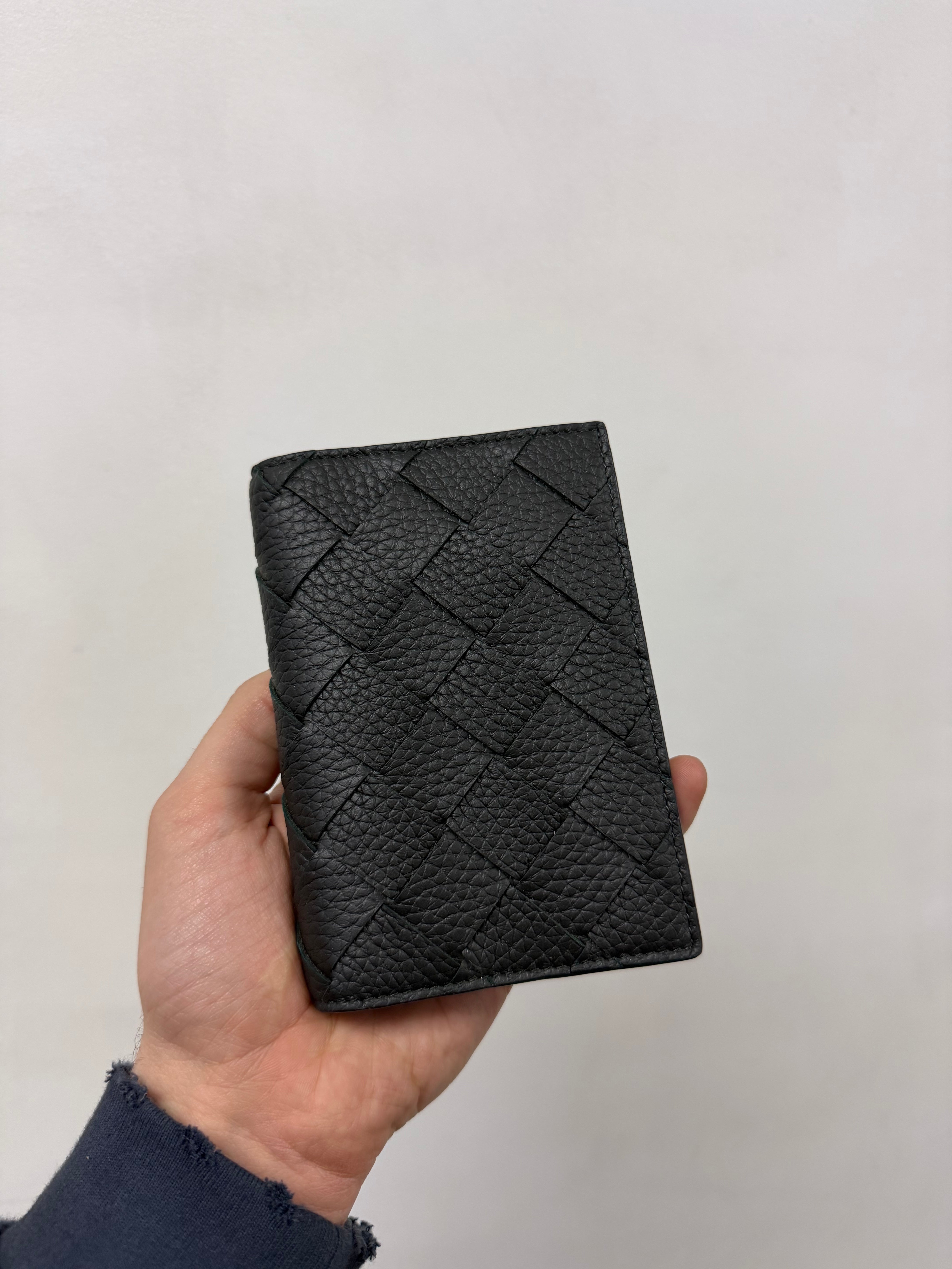 Bottega Veneta Dark Green Passport Case Accessories