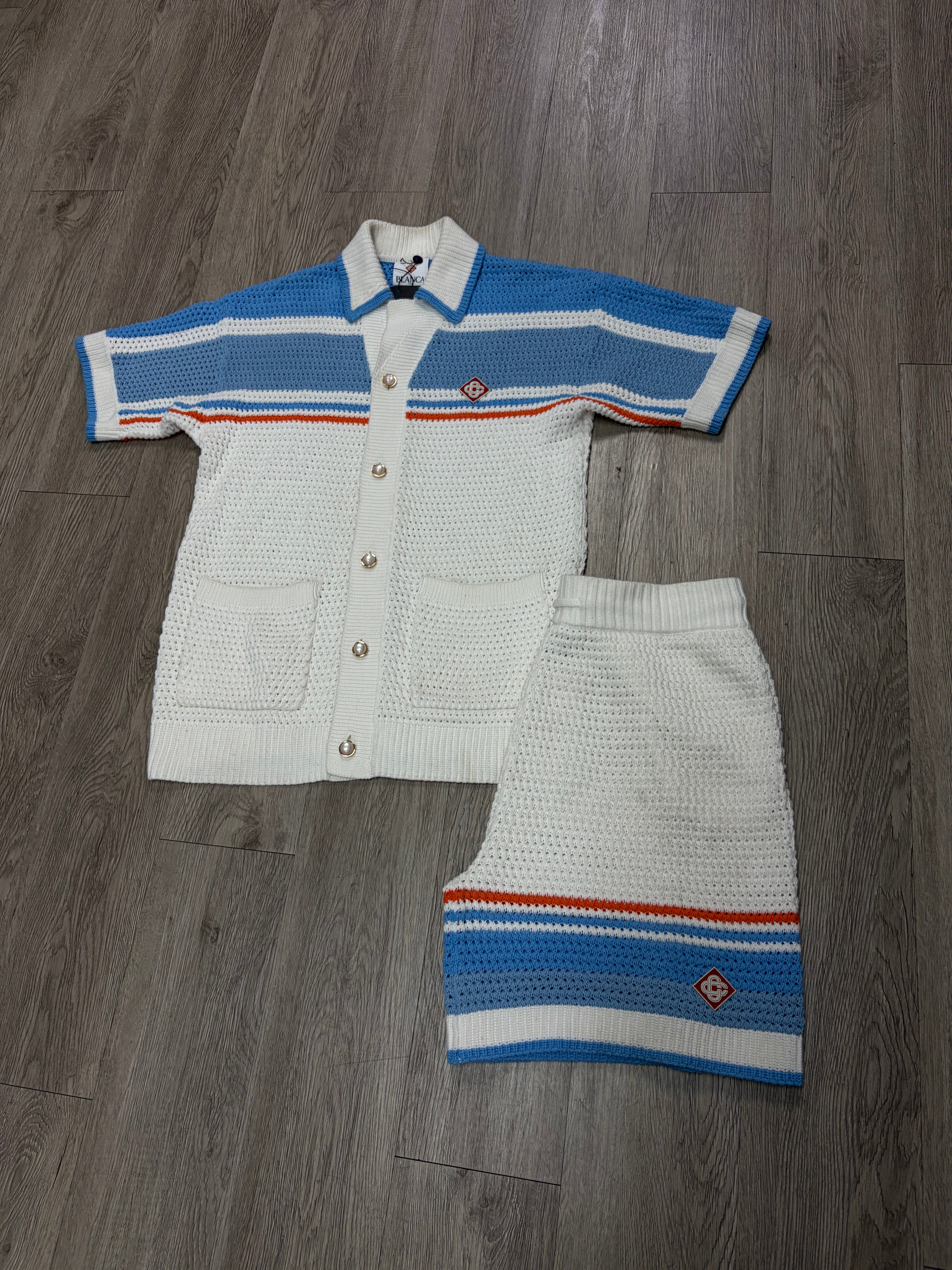 Casablanca Blue White Orange Set