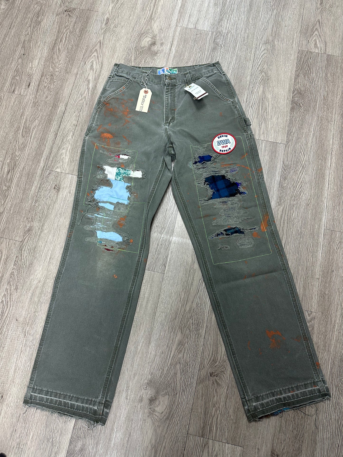 Better with Age "Winslow" Olive Jeans