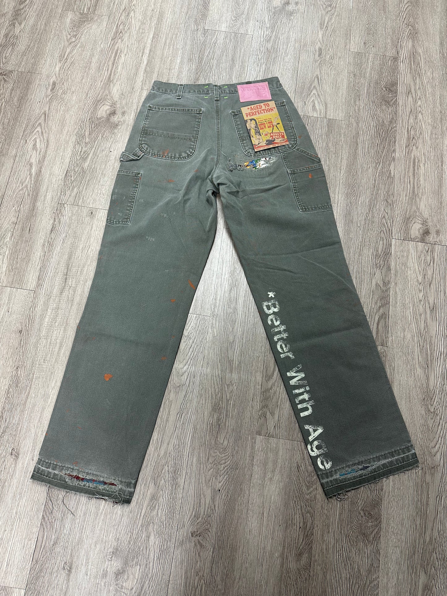 Better with Age "Winslow" Olive Jeans
