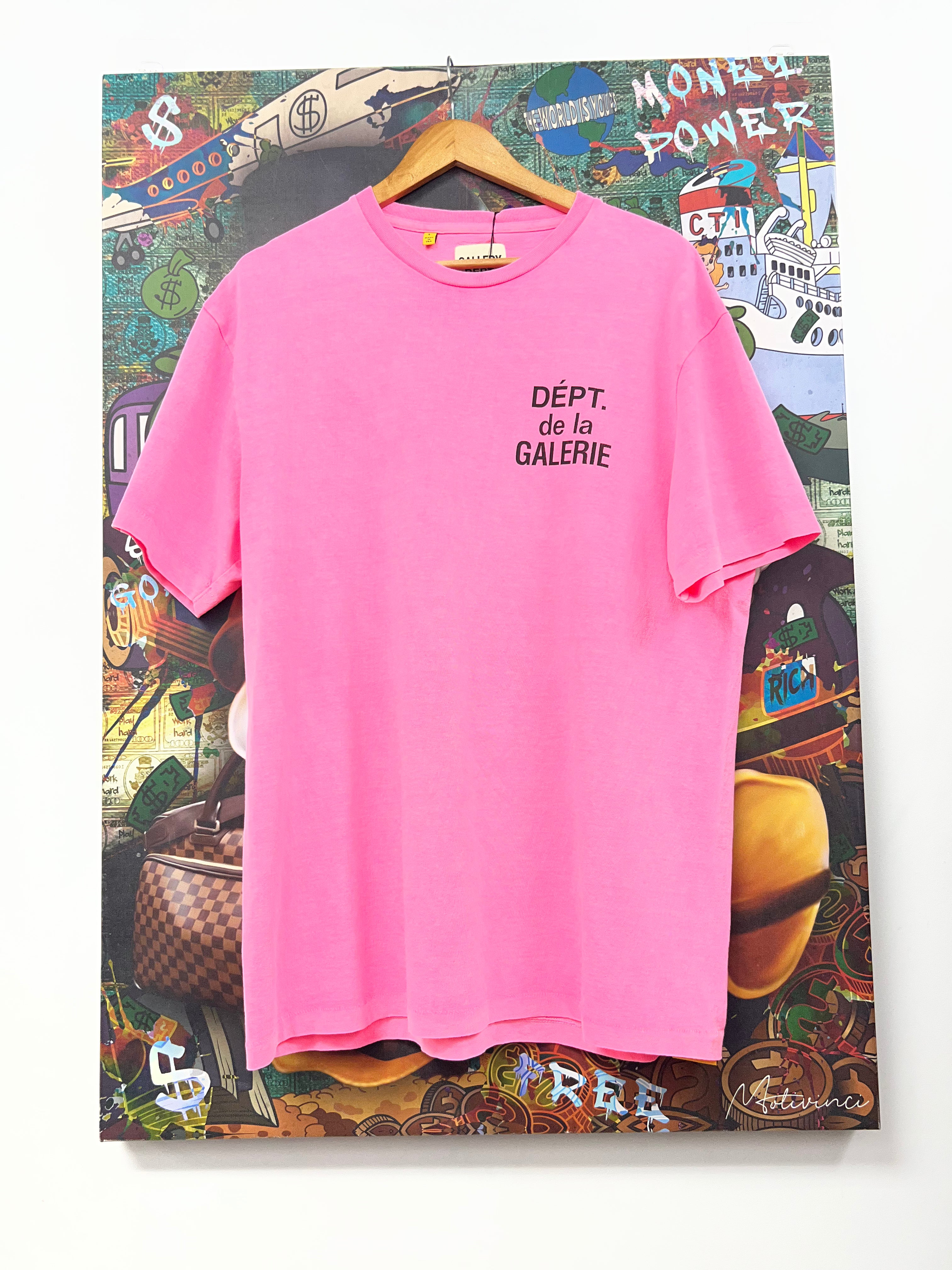 Gallery Dept Pink Black Souvenir Tee