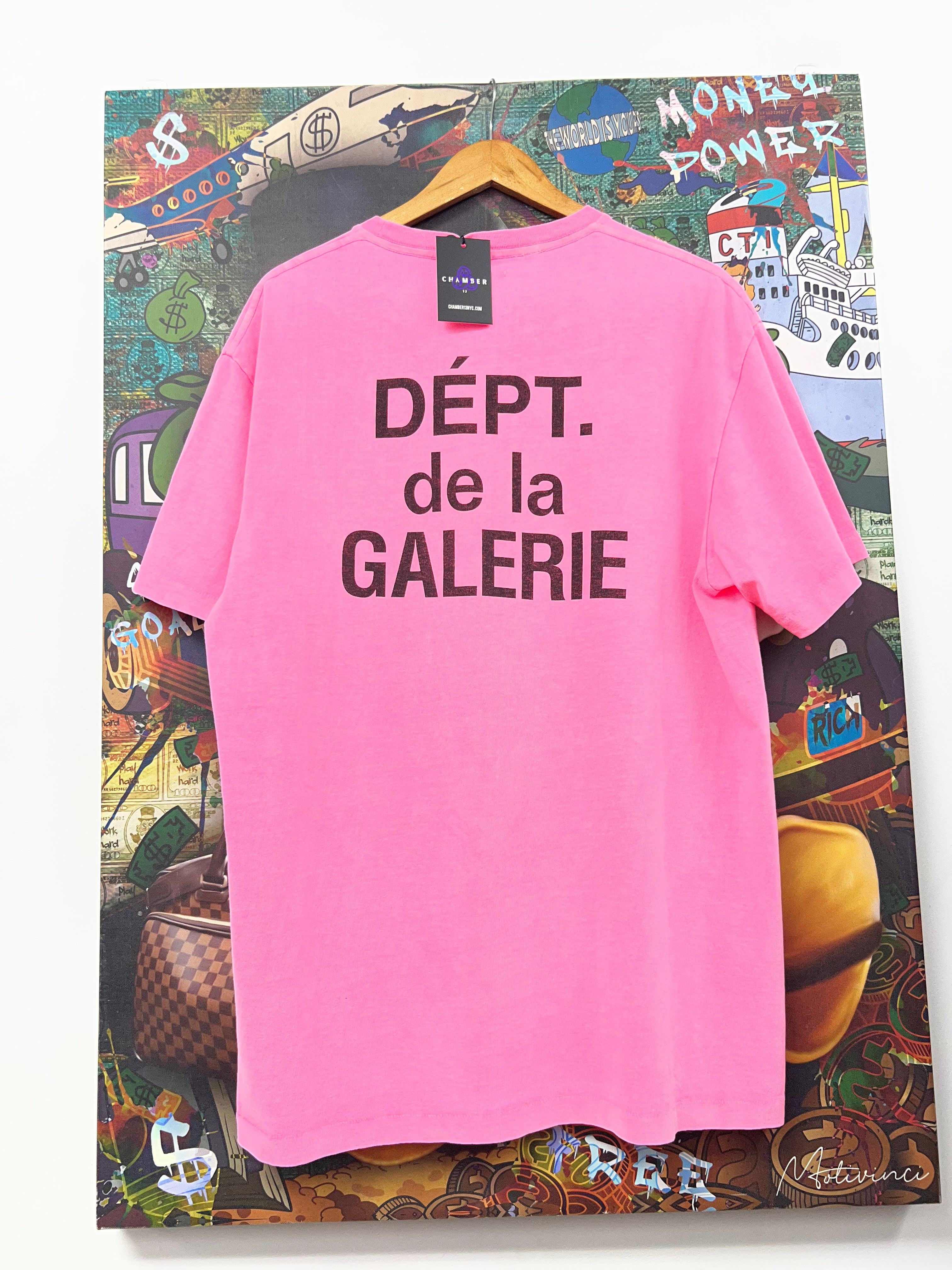 Gallery Dept Pink Black Souvenir Tee