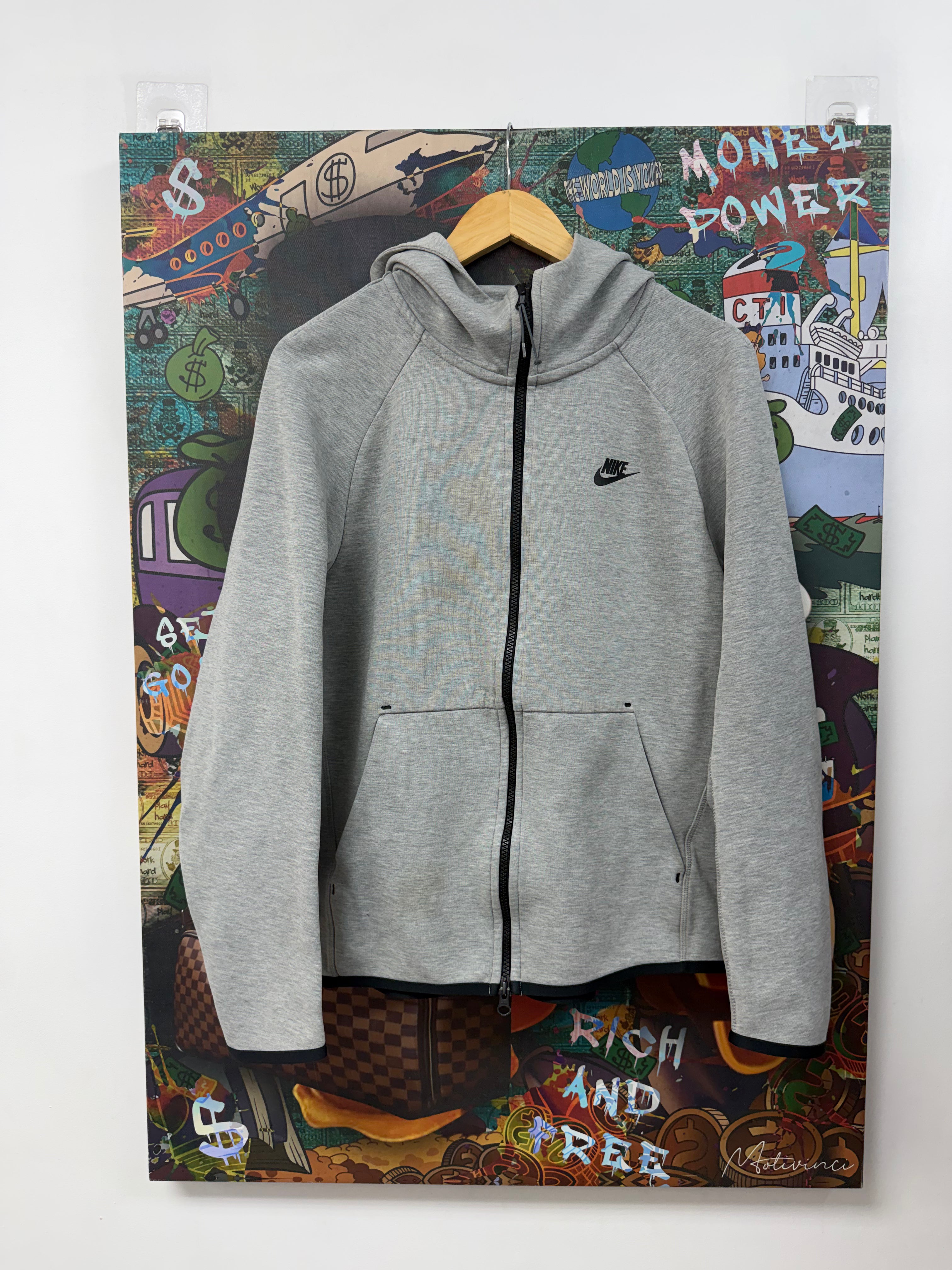 Nike Grey Tech Zip Up Hoodie