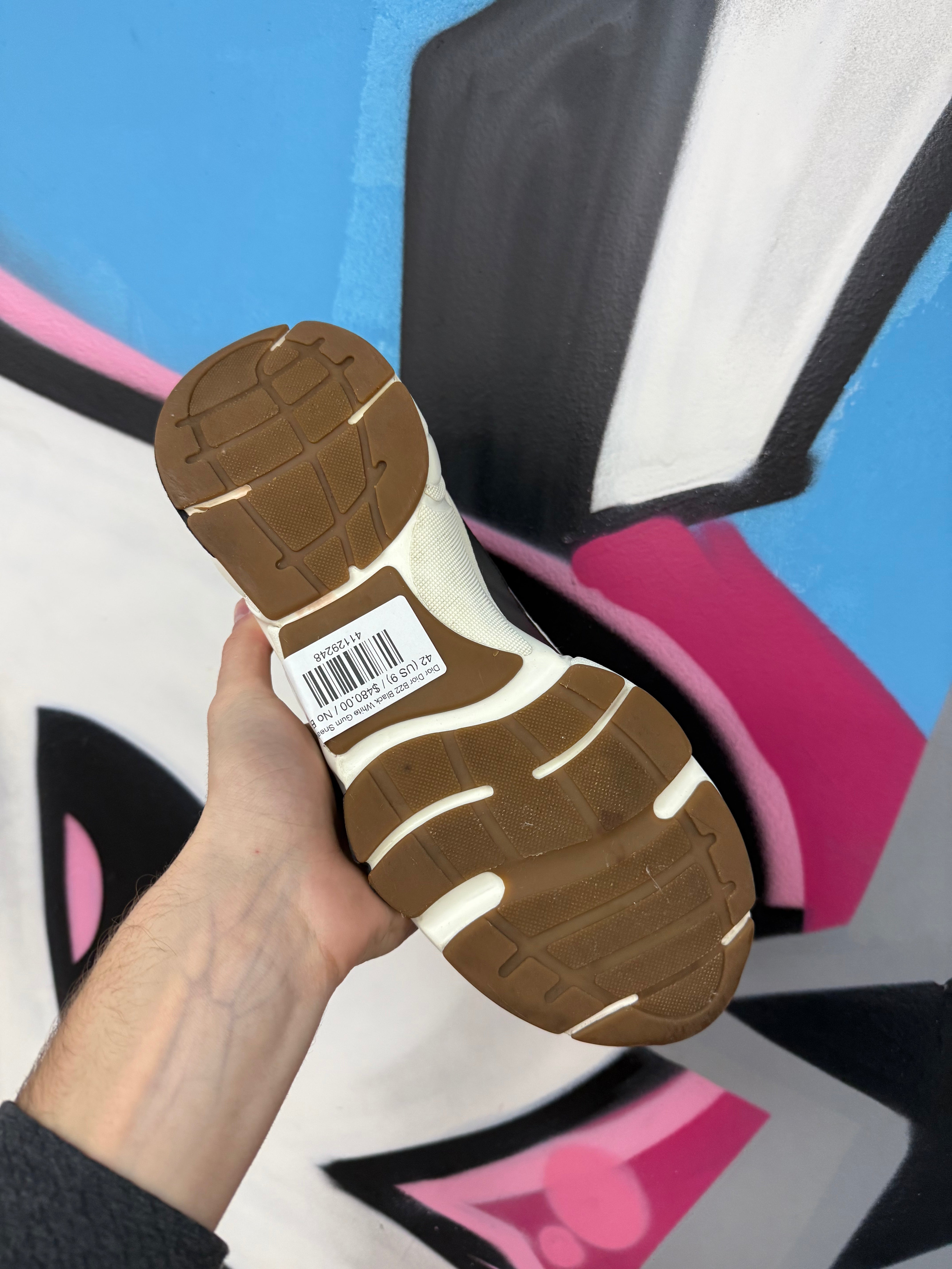 Dior Dior B22 Black White Gum Sneakers