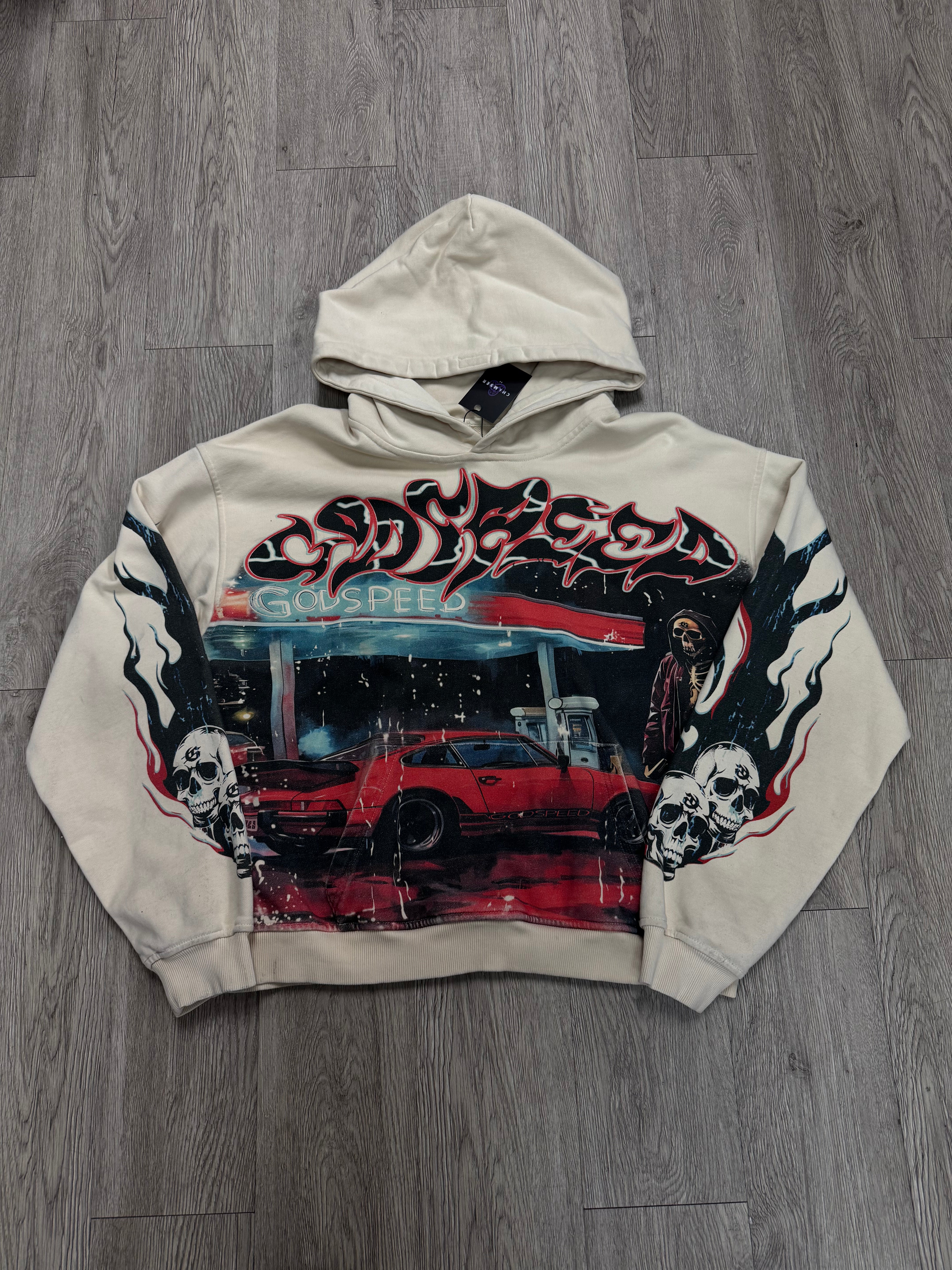 Godspeed Pit Stop Bone Hoodie