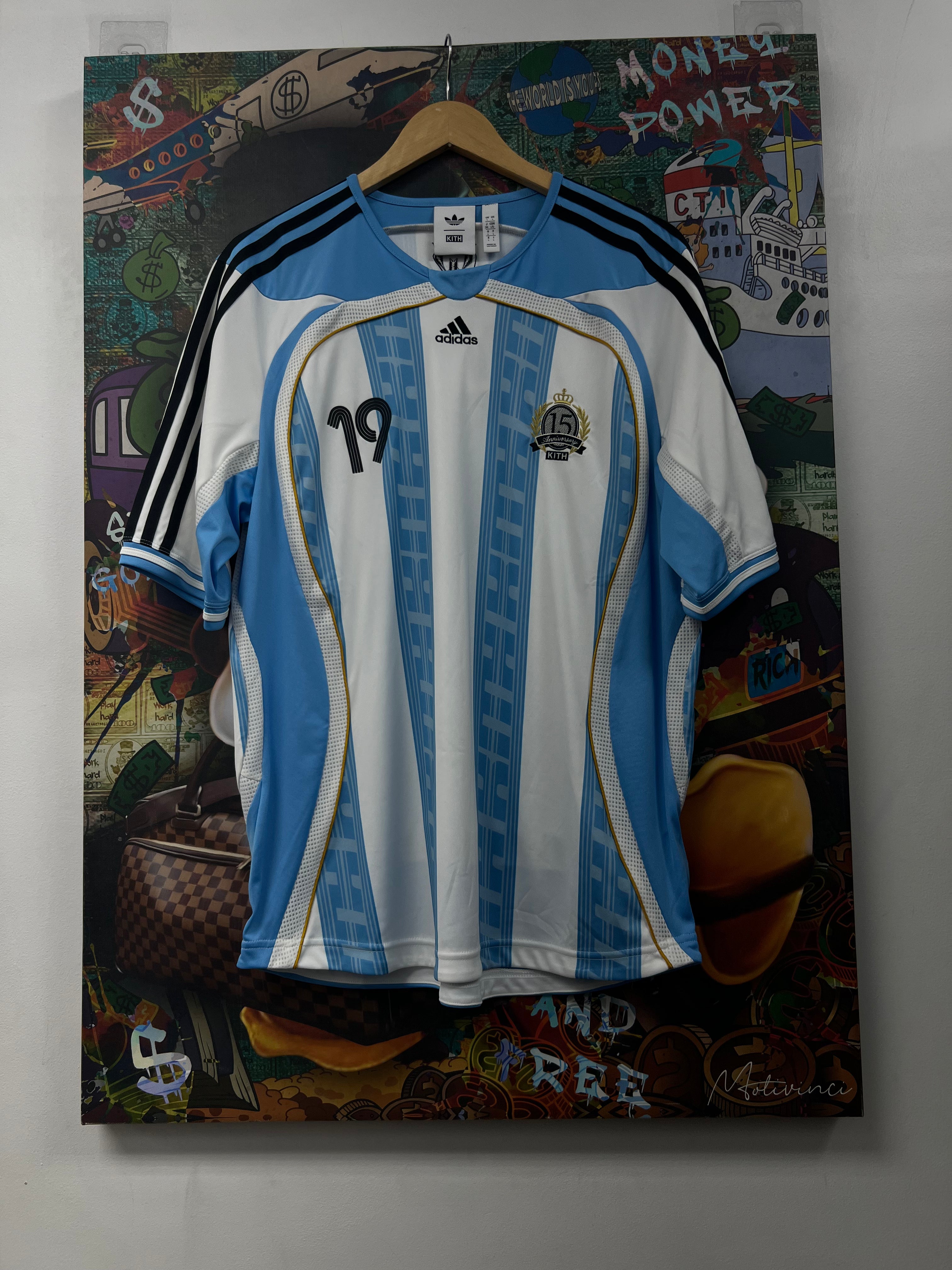 Kith x Adidas Argentina 15th Aniversary Messi Jersey