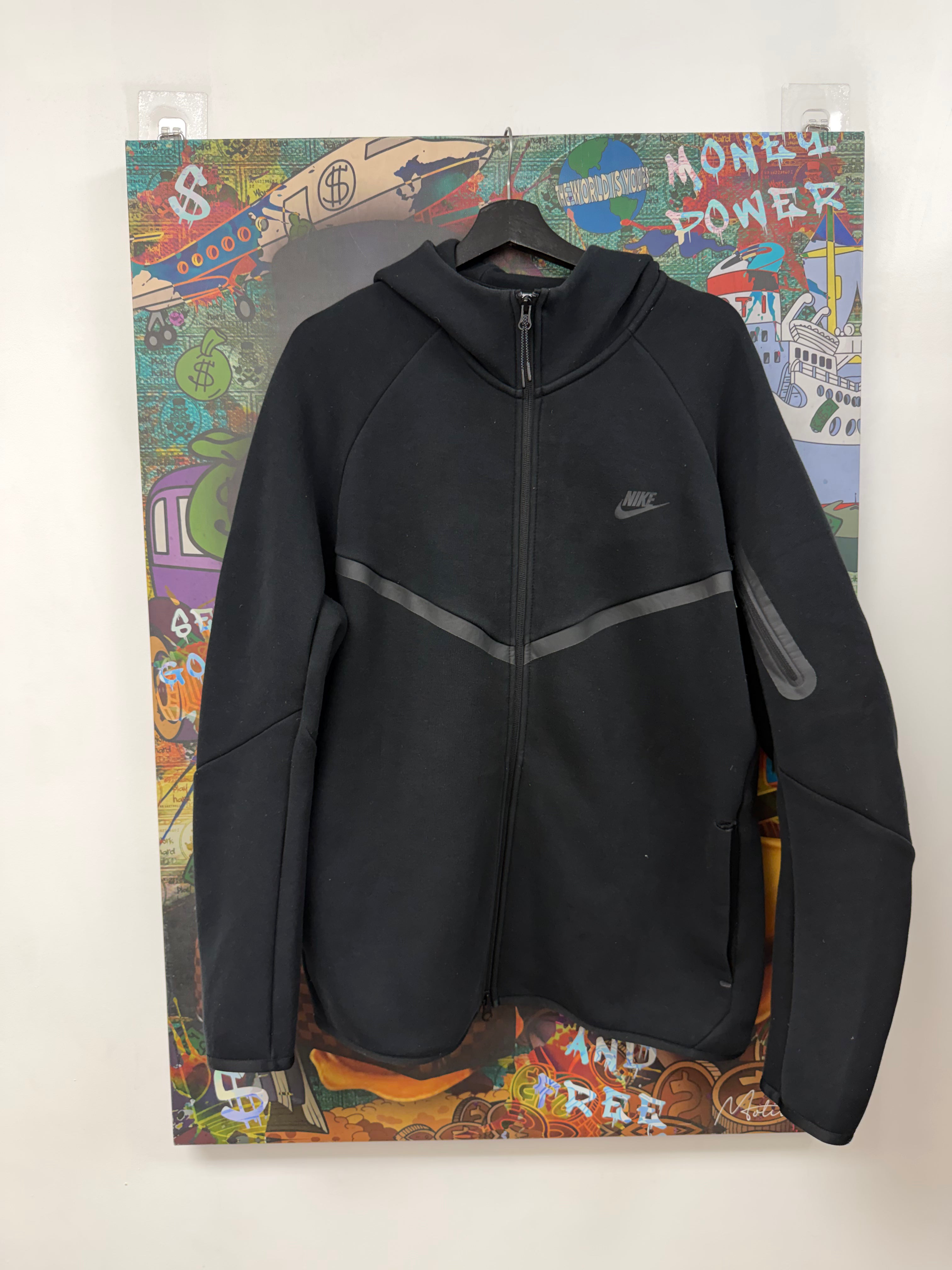 Nike Black Tech Zip Up Hoodie
