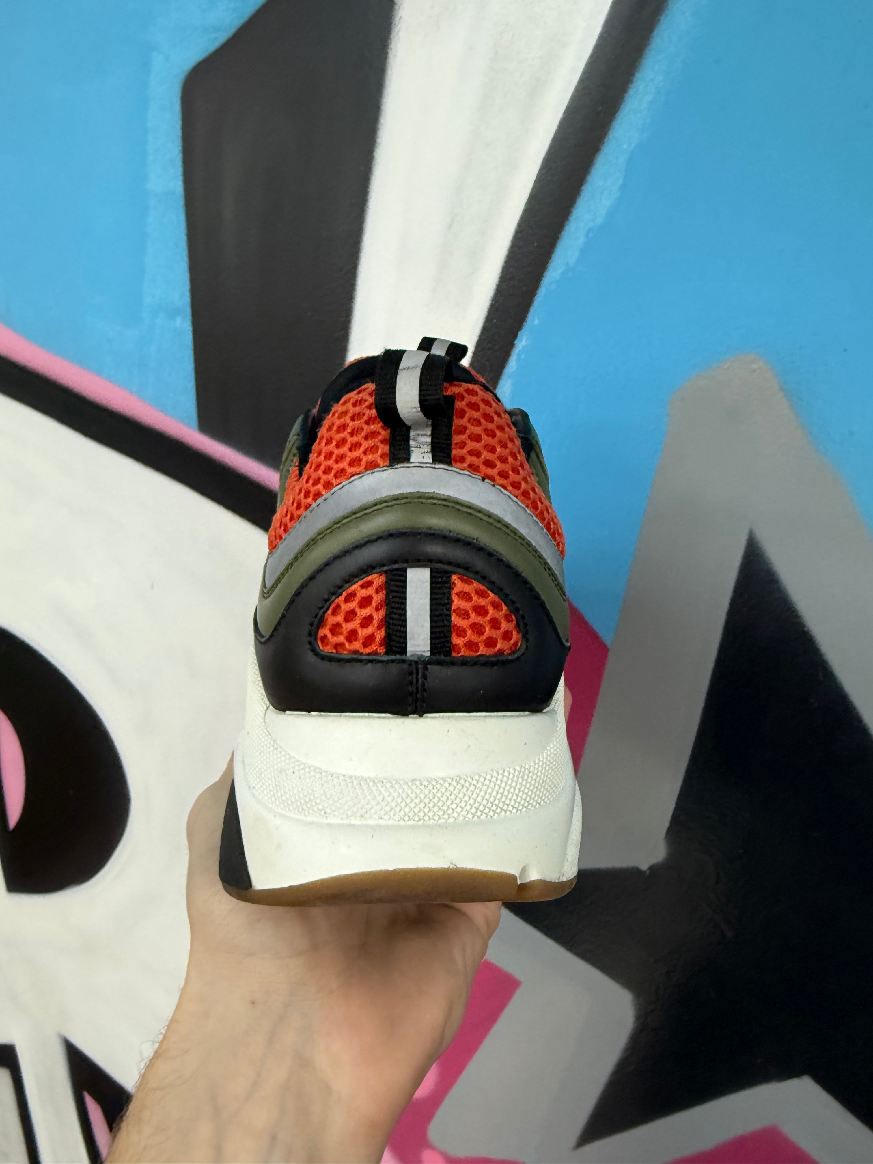 Dior B22 Olive Yellow Orange Sneakers