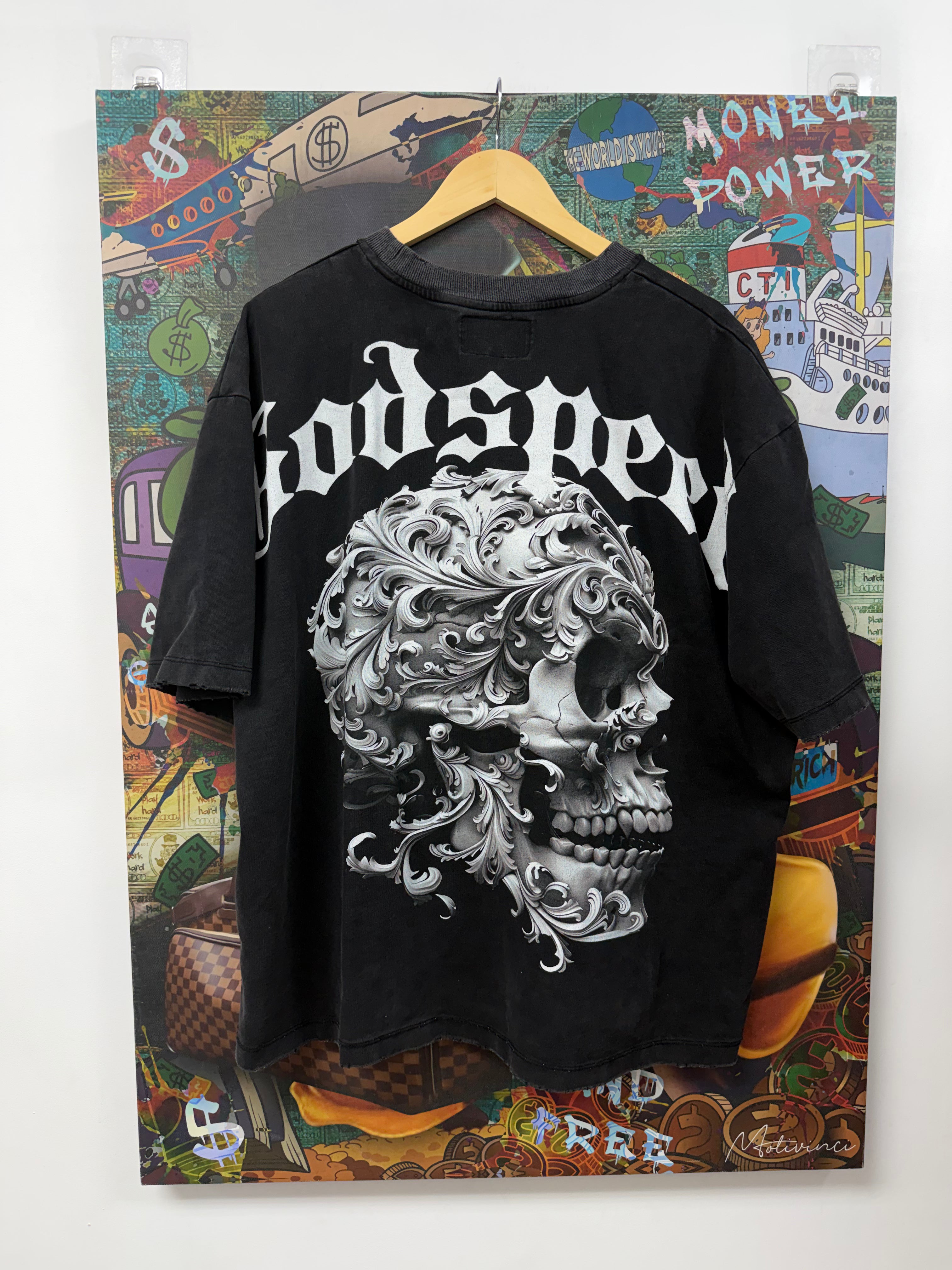 Godspeed Floral Skeleton Tee