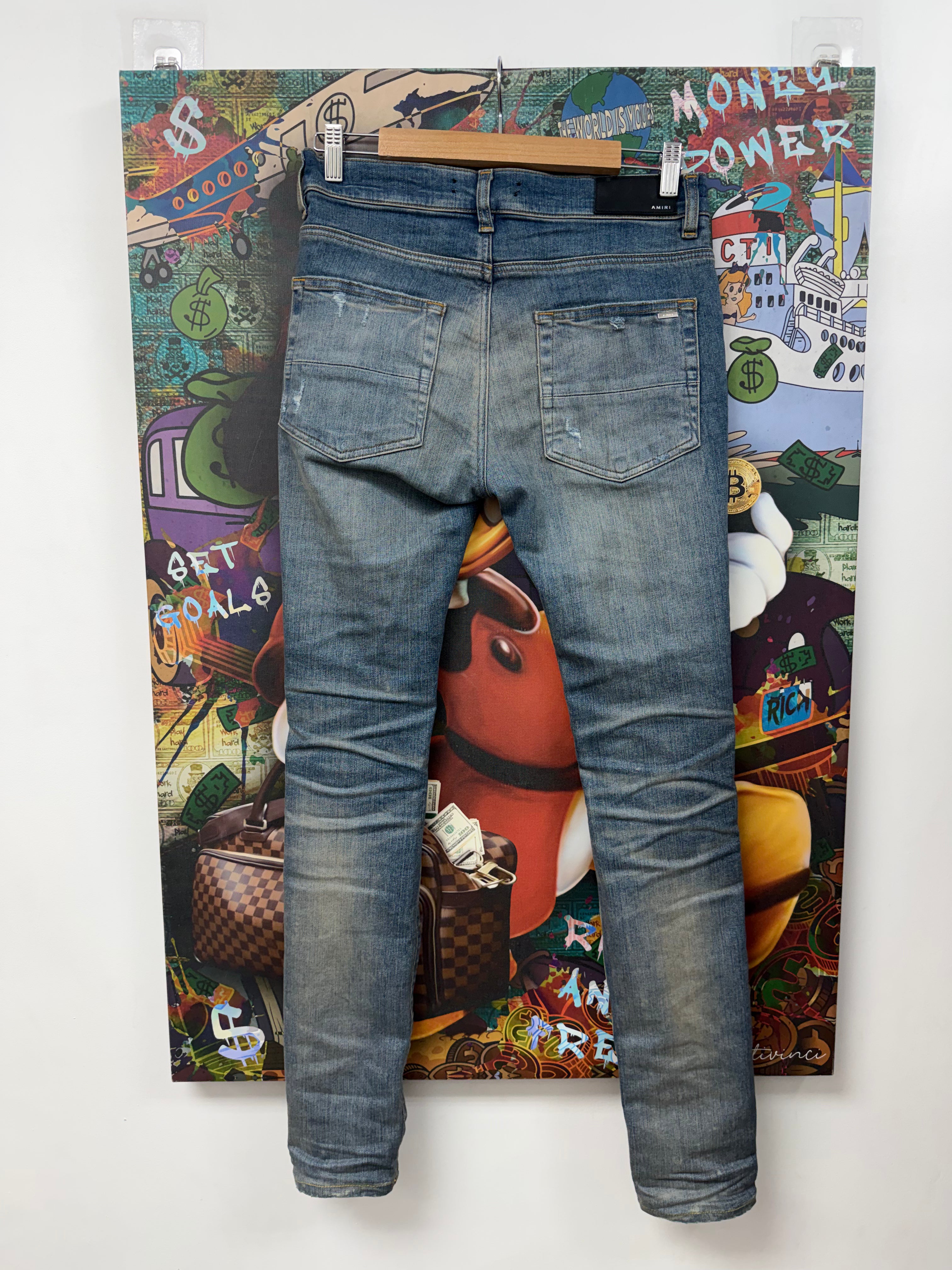 Amiri Light Indigo Thrasher Jeans