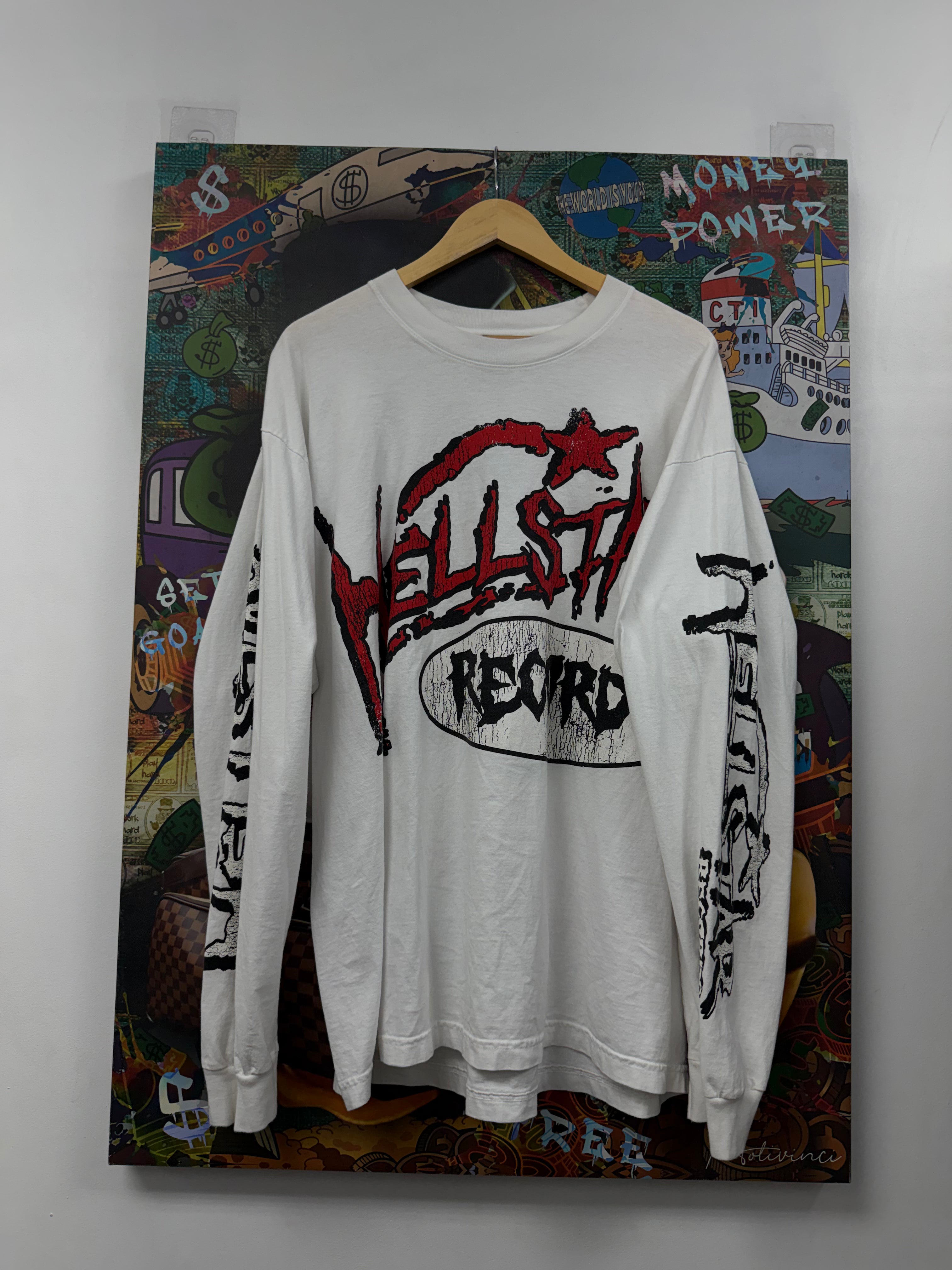 Hellstar White Red Records Long Sleeve