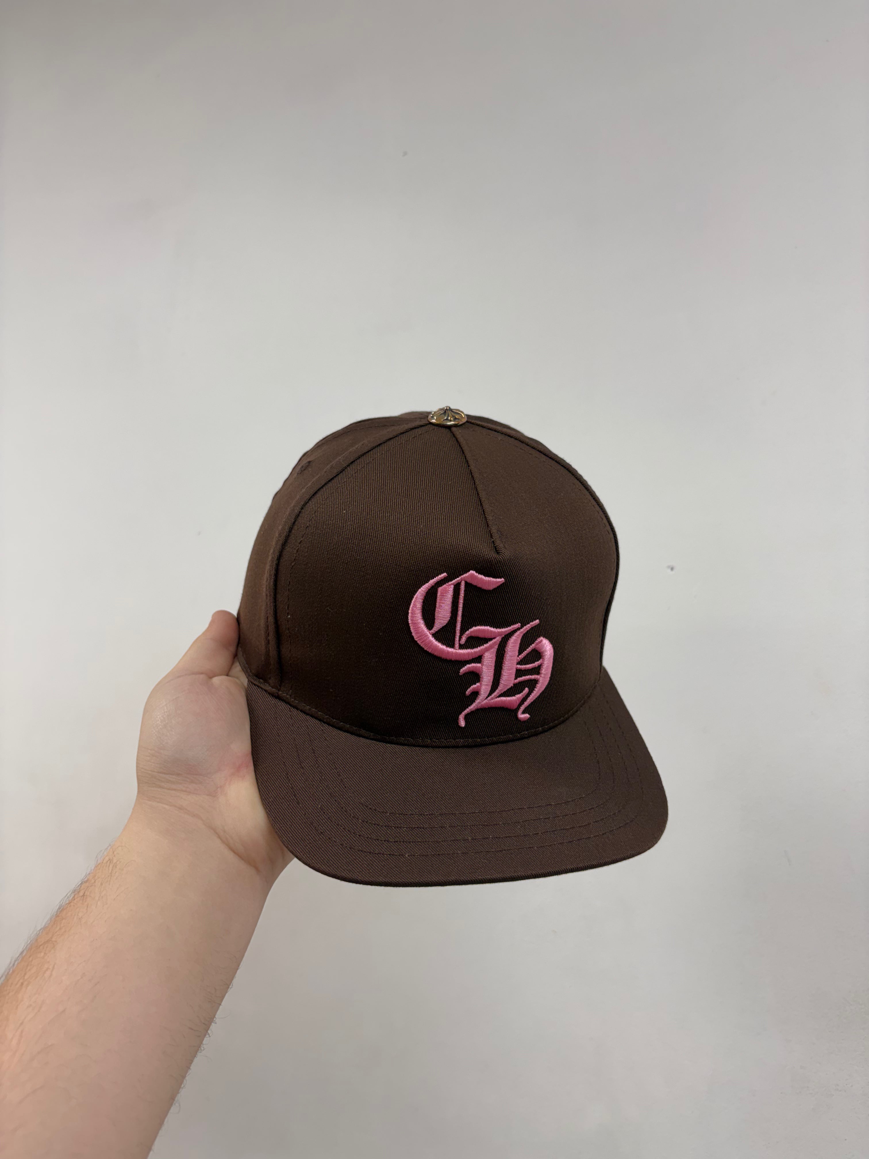 Chrome Hearts Brown & Pink CH Baseball Hat