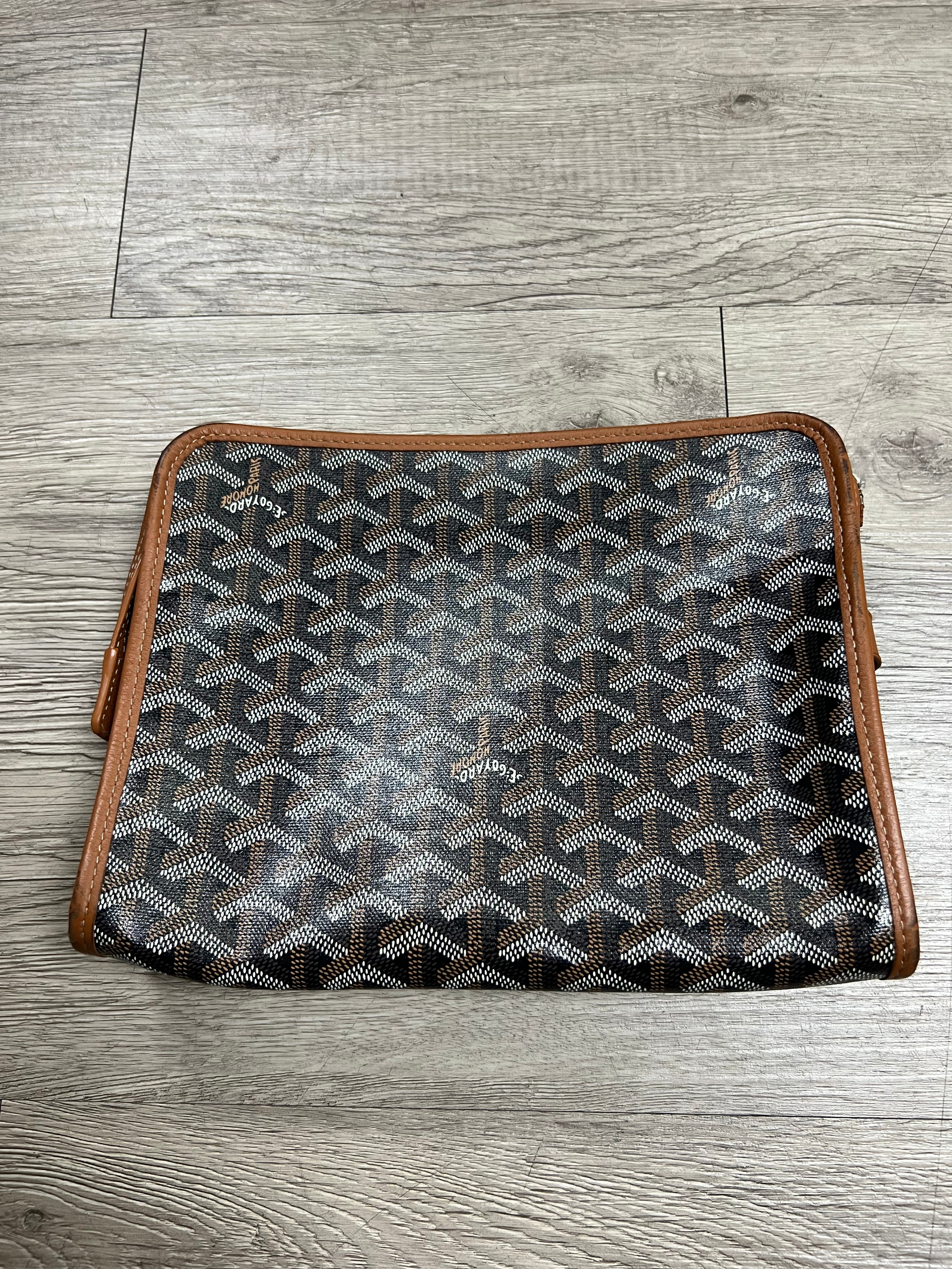 Goyard Black Brown Jouvence Bag